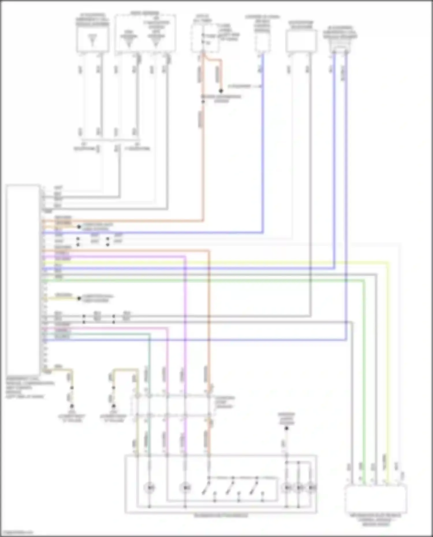 Wiring diagram w/o navigation system for Volkswagen Golf R VII facelift (2017-2020) (1 of 1)