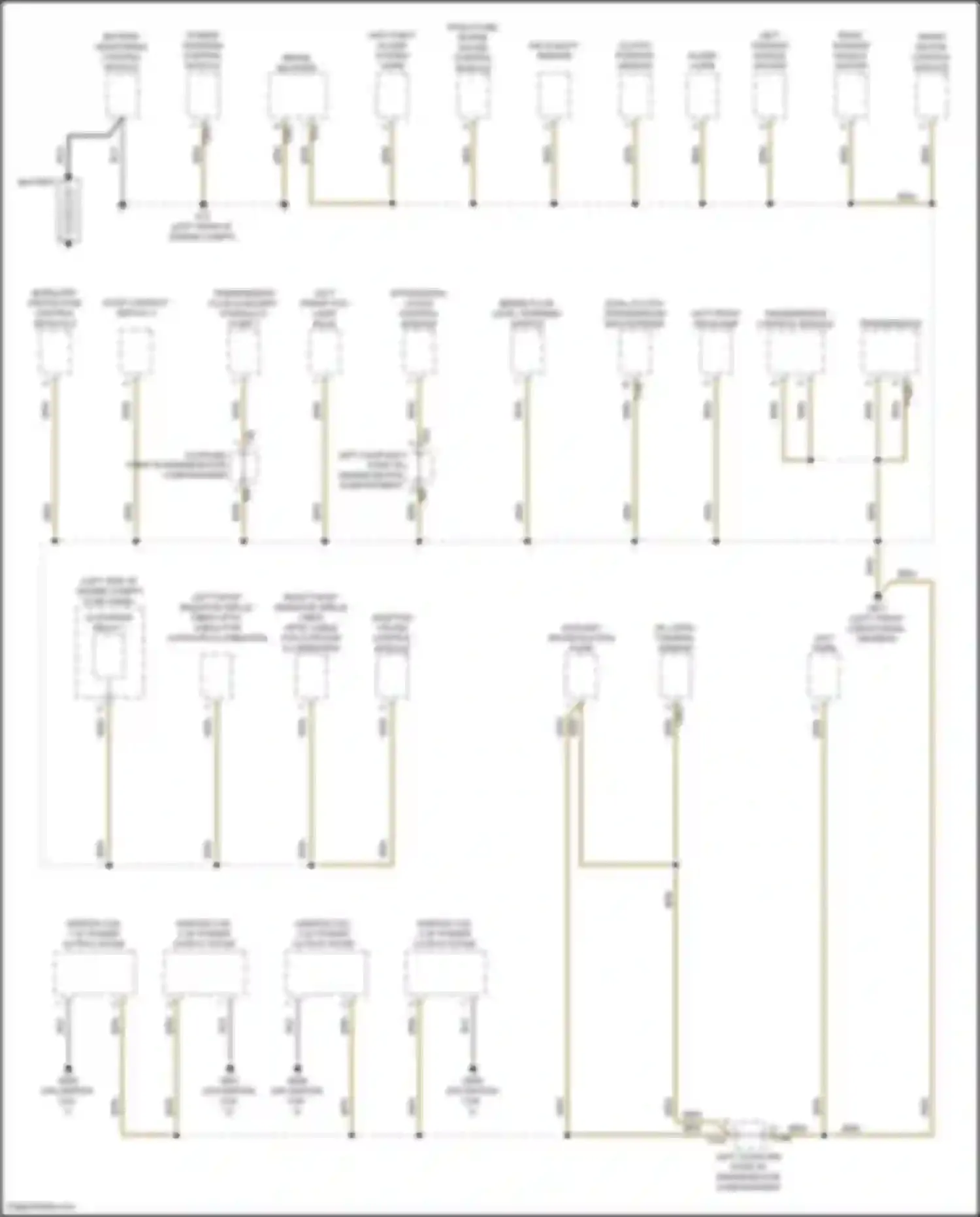 Golf R Volkswagen VIII (2020-2024): Ground distribution circuit (1 of 8)
