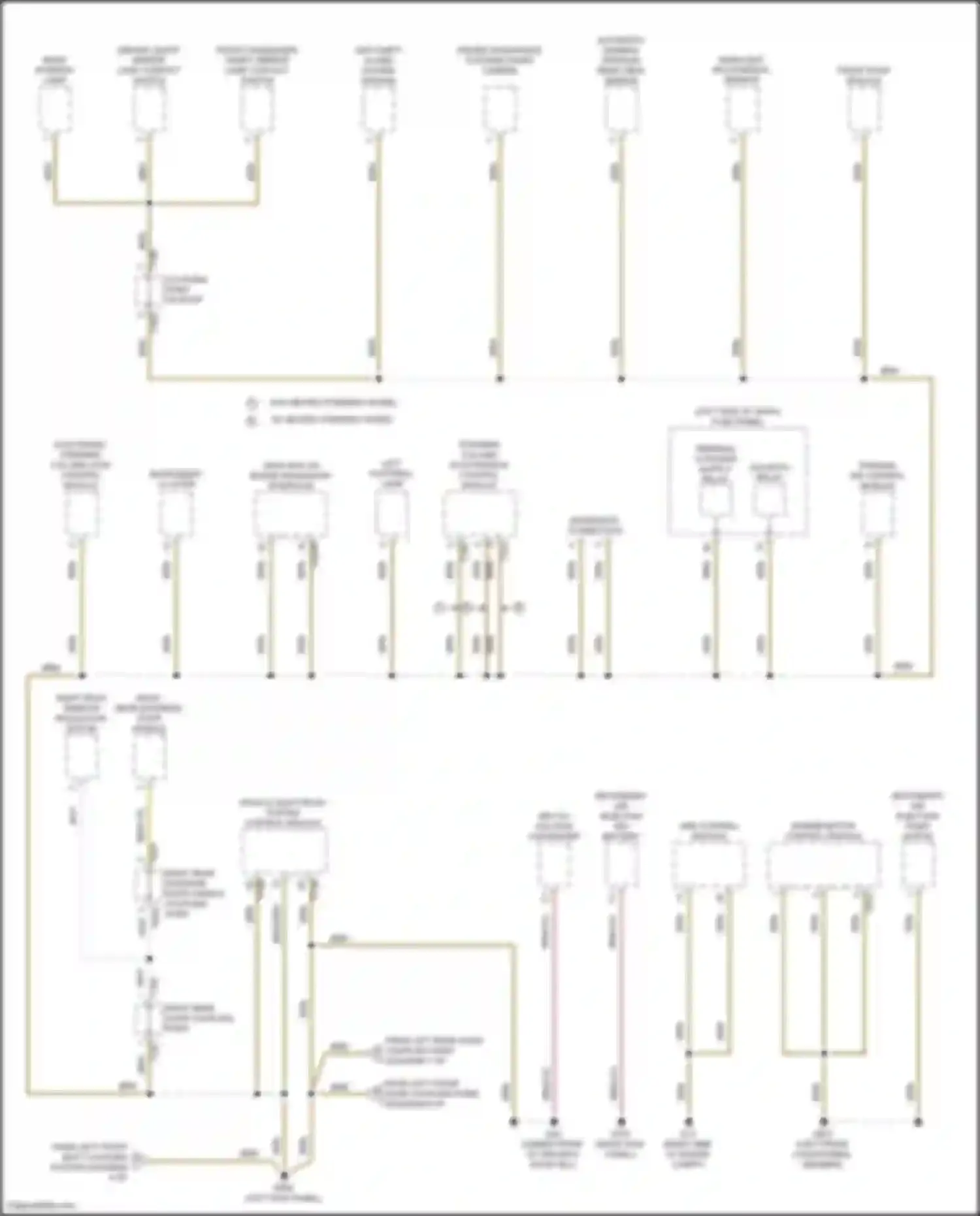 Golf R Volkswagen VIII (2020-2024): Ground distribution circuit (4 of 8)
