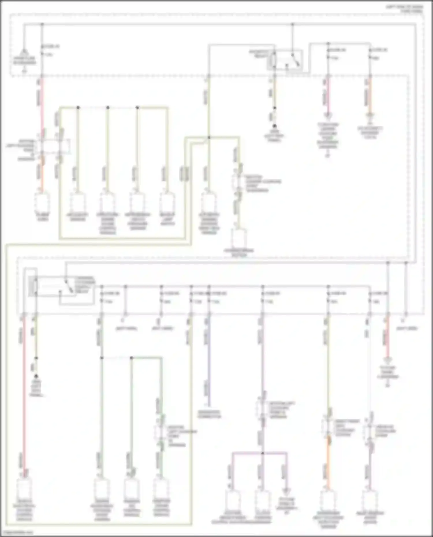 Wiring diagram automatic dimming interior rear view mirror for Volkswagen Golf R VIII (2020-2024) (4 of 5)