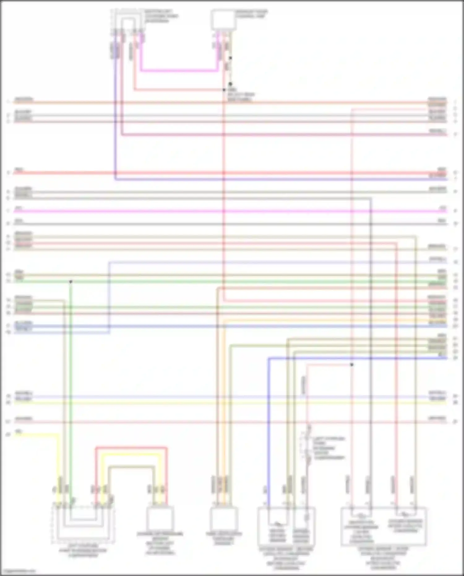 Wiring diagram bottom left coupling point in interior for Volkswagen Golf R VIII (2020-2024) (22 of 24)