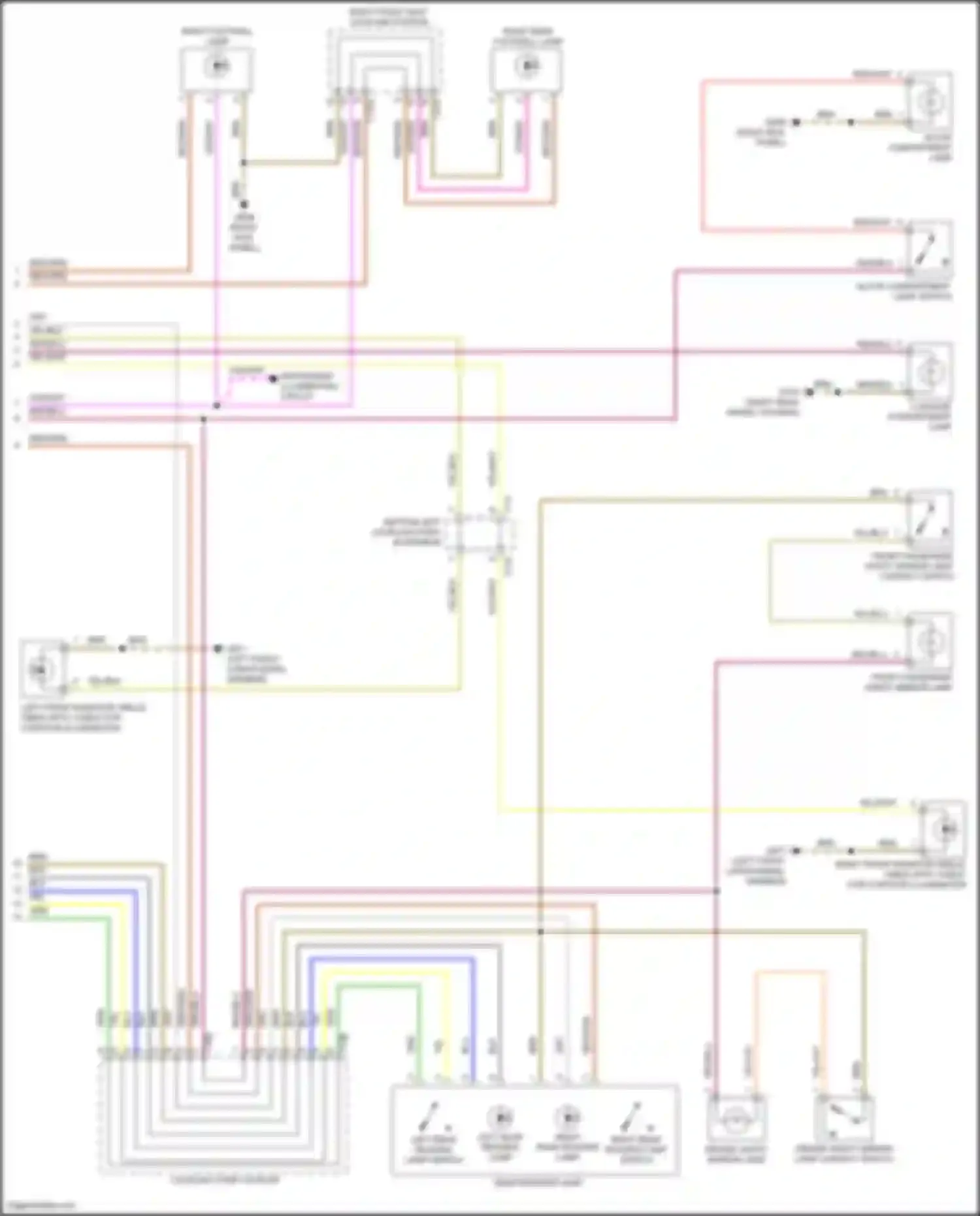 Wiring diagram bottom left coupling point in interior for Volkswagen Golf R VIII (2020-2024) (18 of 24)