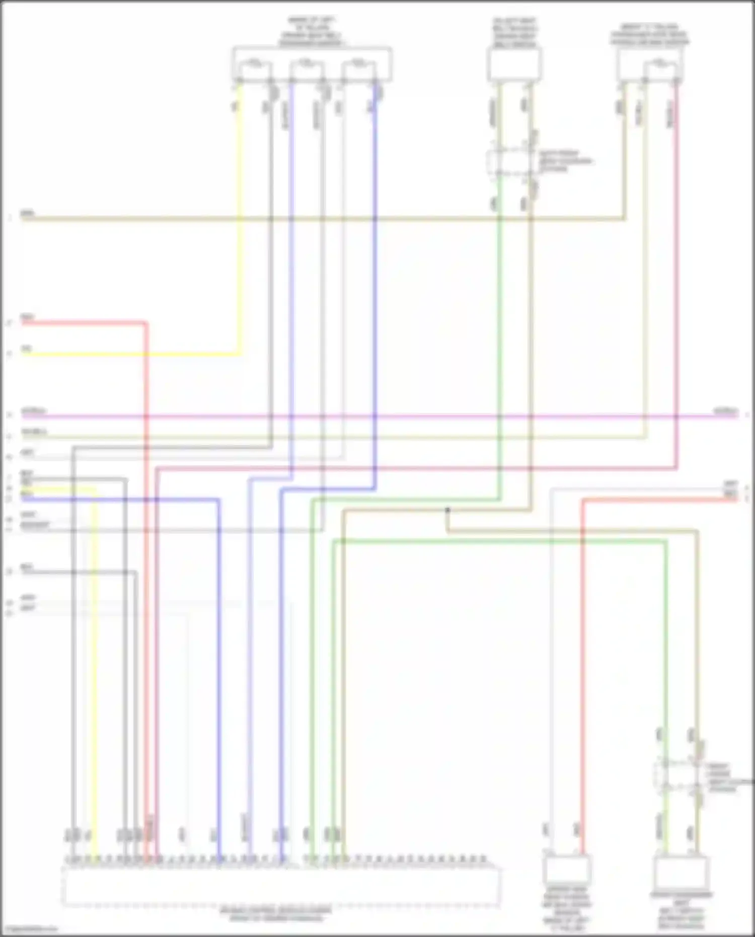 Wiring diagram driver side rear thorax air bag crash sensor for Volkswagen Golf R VIII (2020-2024) (1 of 1)