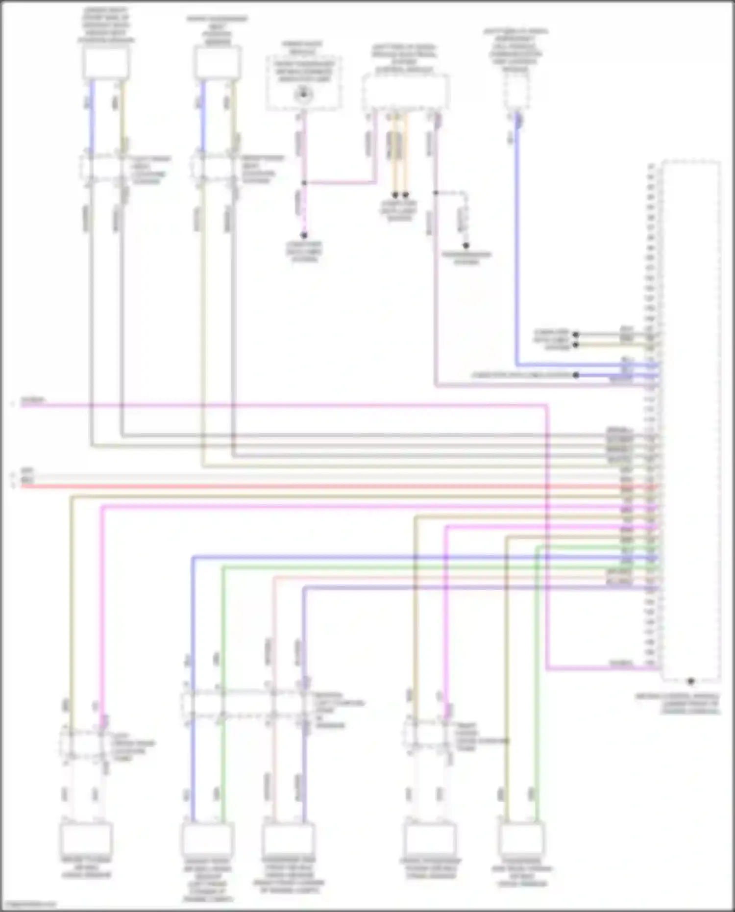 Wiring diagram emergency call module, communication unit control module for Volkswagen Golf R VIII (2020-2024) (9 of 9)