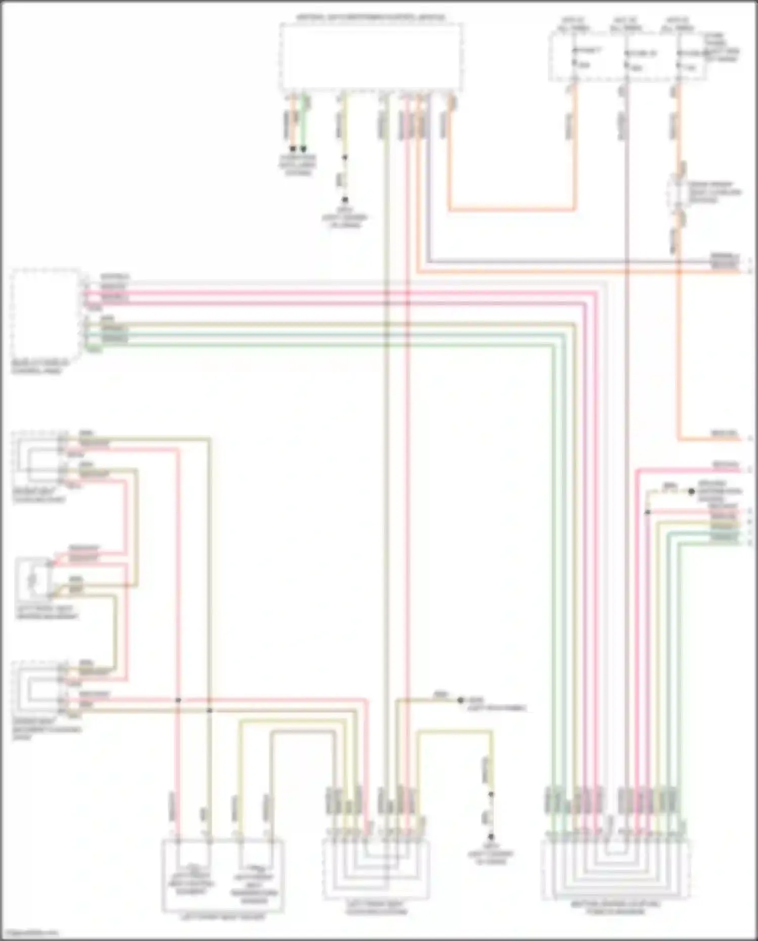 Wiring diagram heating, air conditioning control module for Volkswagen Golf R VIII (2020-2024) (4 of 6)