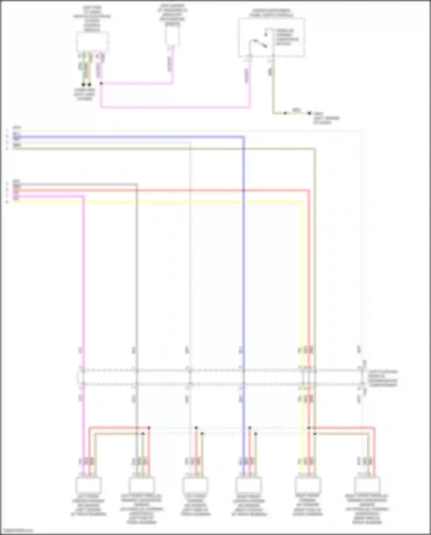 Wiring diagram left coupling point in engine/motor compartment for Volkswagen Golf R VIII (2020-2024) (5 of 8)