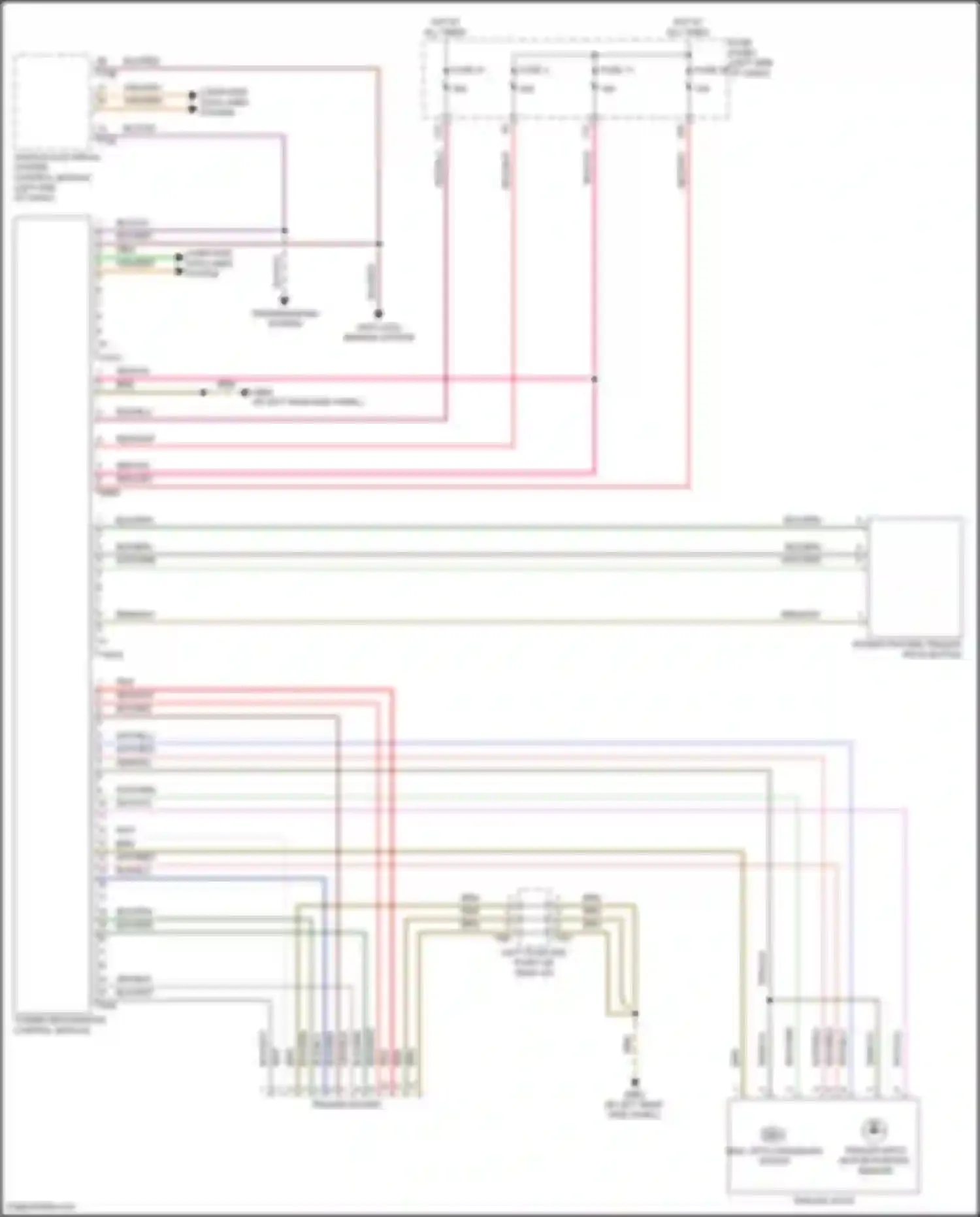 Wiring diagram left coupling point on rear lid for Volkswagen Golf R VIII (2020-2024) (2 of 2)