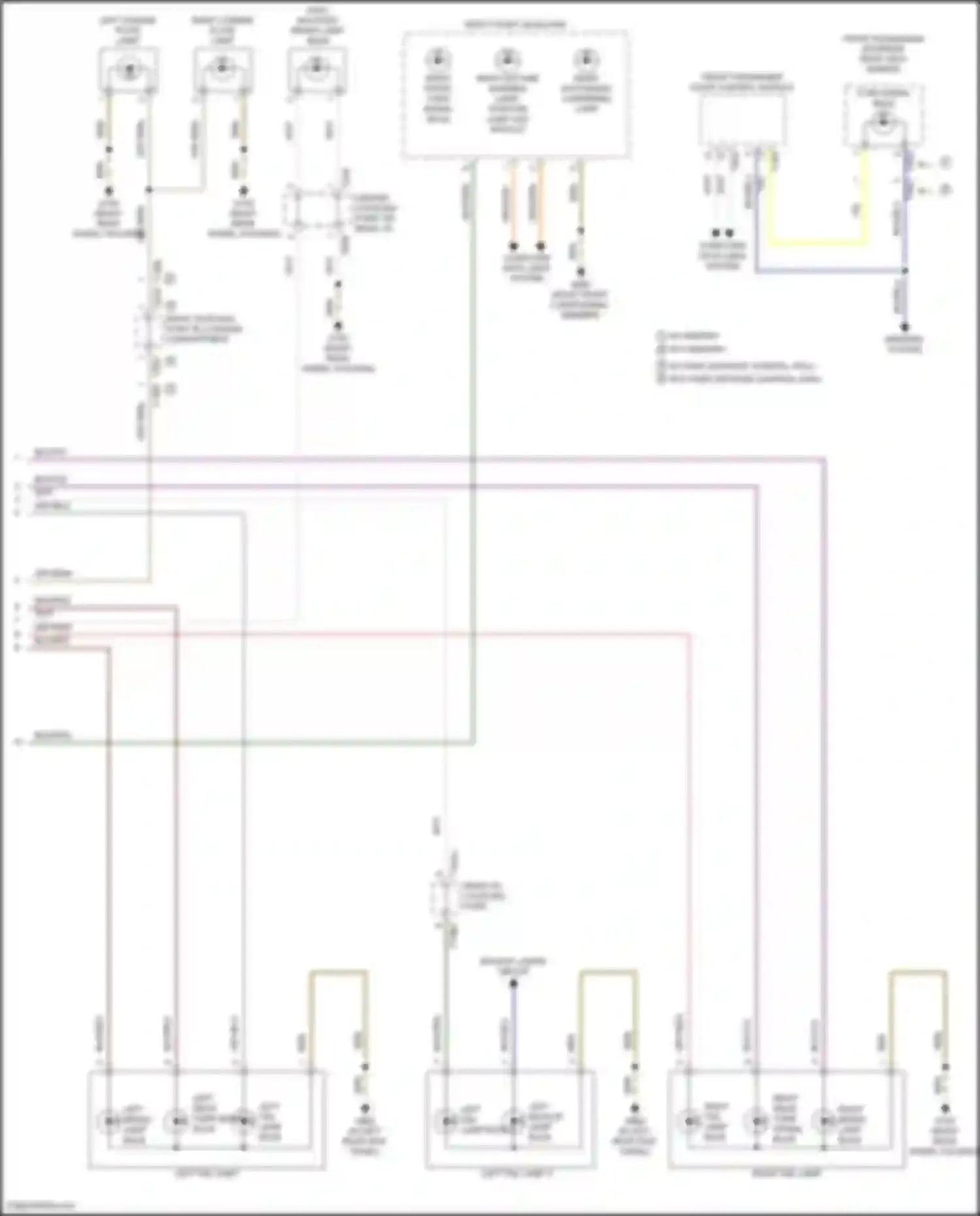 Wiring diagram left license plate lamp for Volkswagen Golf R VIII (2020-2024) (1 of 2)