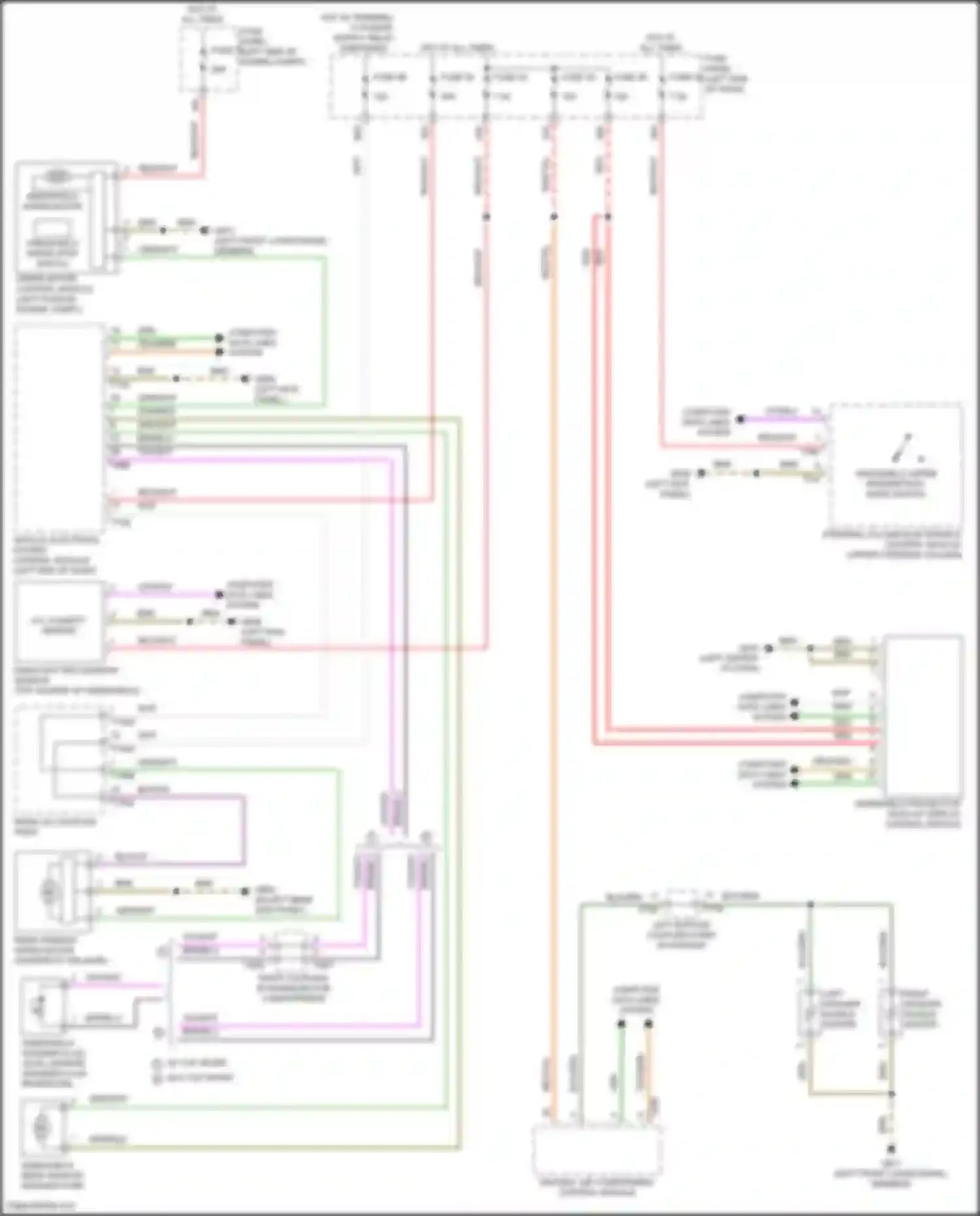 Wiring diagram right coupling in engine/motor compartment for Volkswagen Golf R VIII (2020-2024) (1 of 1)