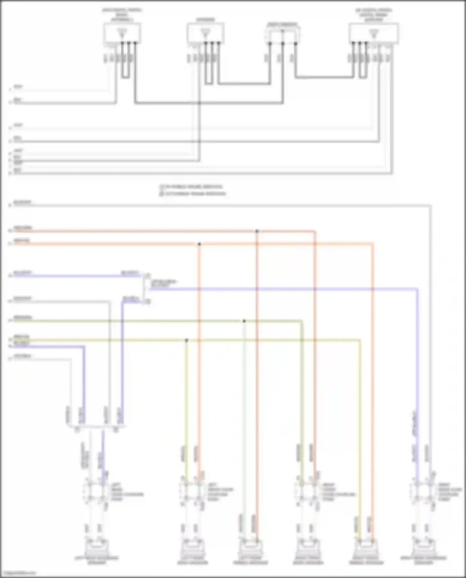 Wiring diagram right front door coupling point for Volkswagen Golf R VIII (2020-2024) (4 of 21)