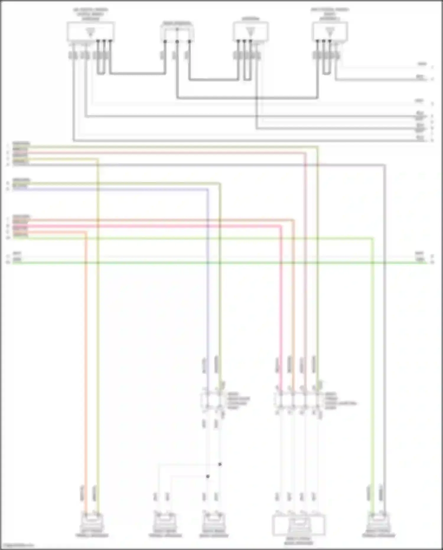 Wiring diagram right front door coupling point for Volkswagen Golf R VIII (2020-2024) (3 of 21)
