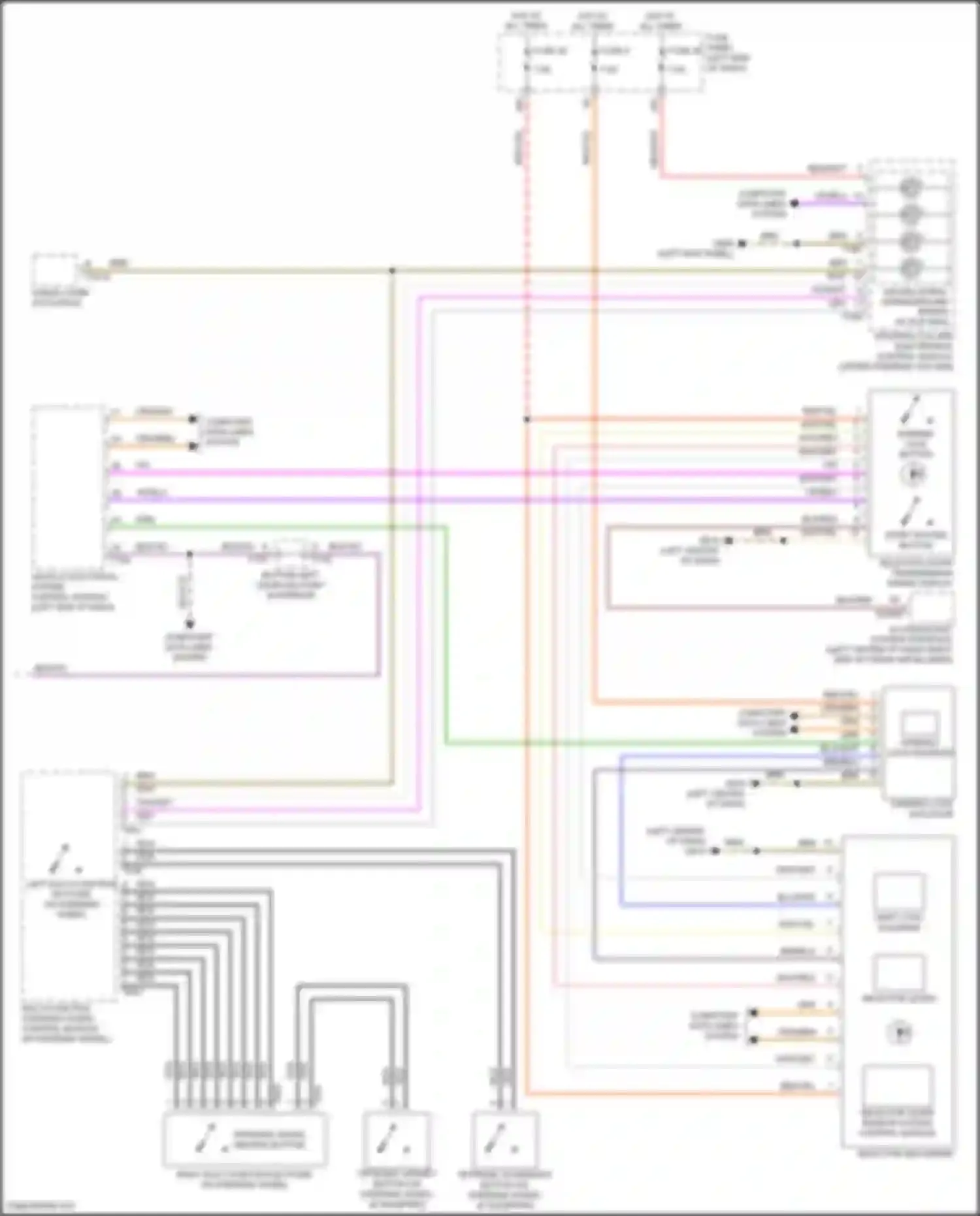 Wiring diagram right multi-function buttons on steering wheel for Volkswagen Golf R VIII (2020-2024) (1 of 4)