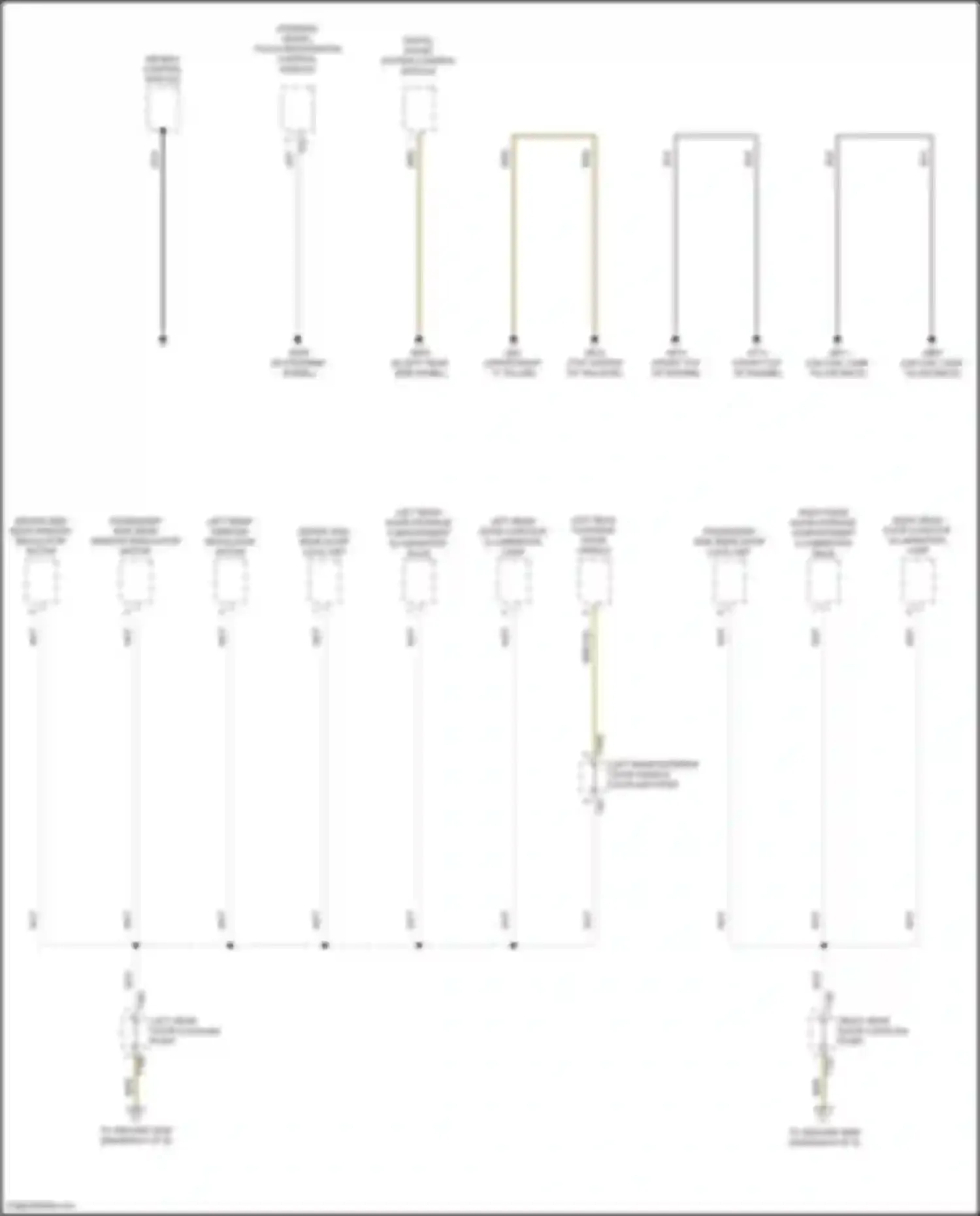 Wiring diagram right rear door contour illumination lamp for Volkswagen Golf R VIII (2020-2024) (1 of 2)