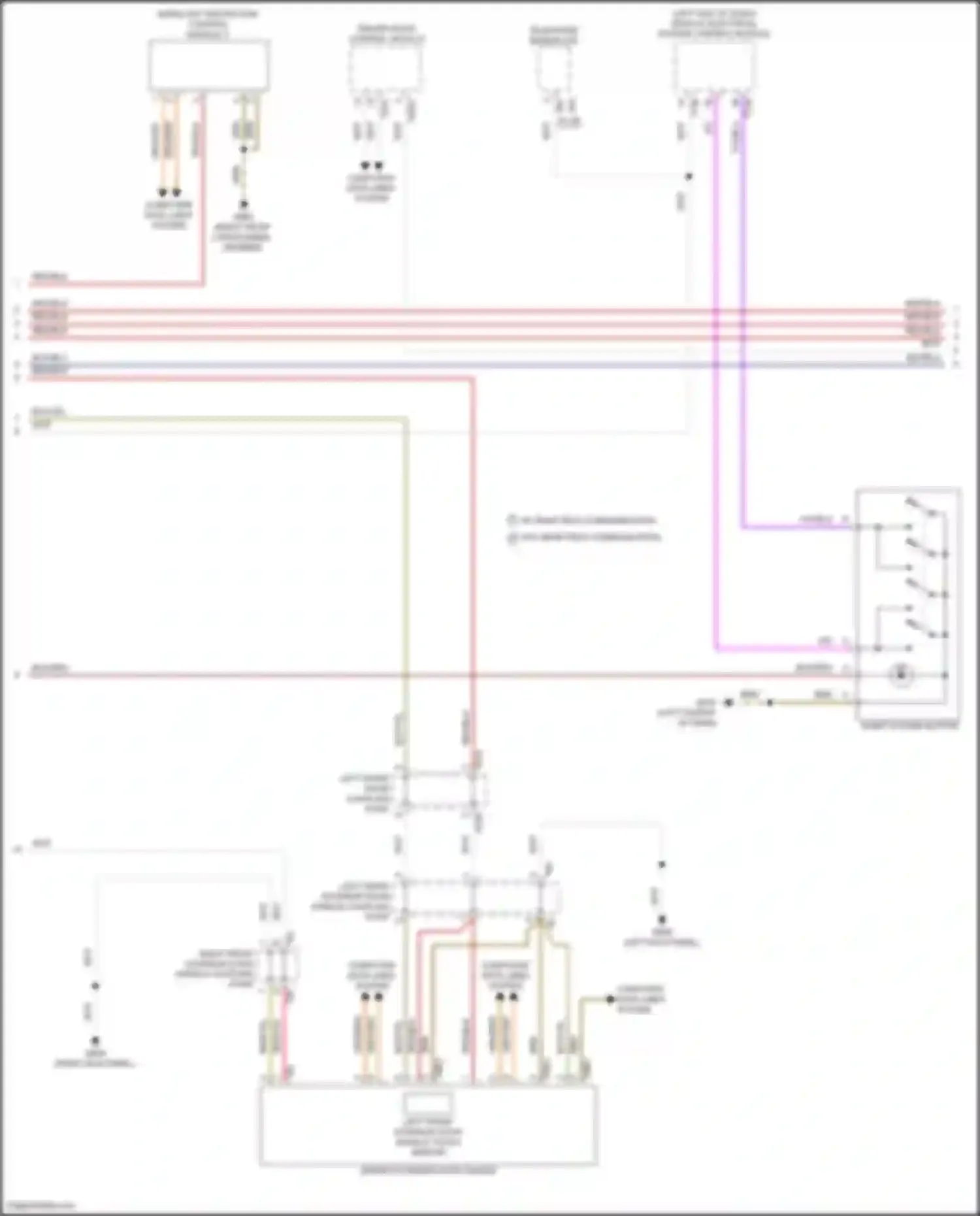 Wiring diagram vehicle electrical system control module for Volkswagen Golf R VIII (2020-2024) (21 of 36)
