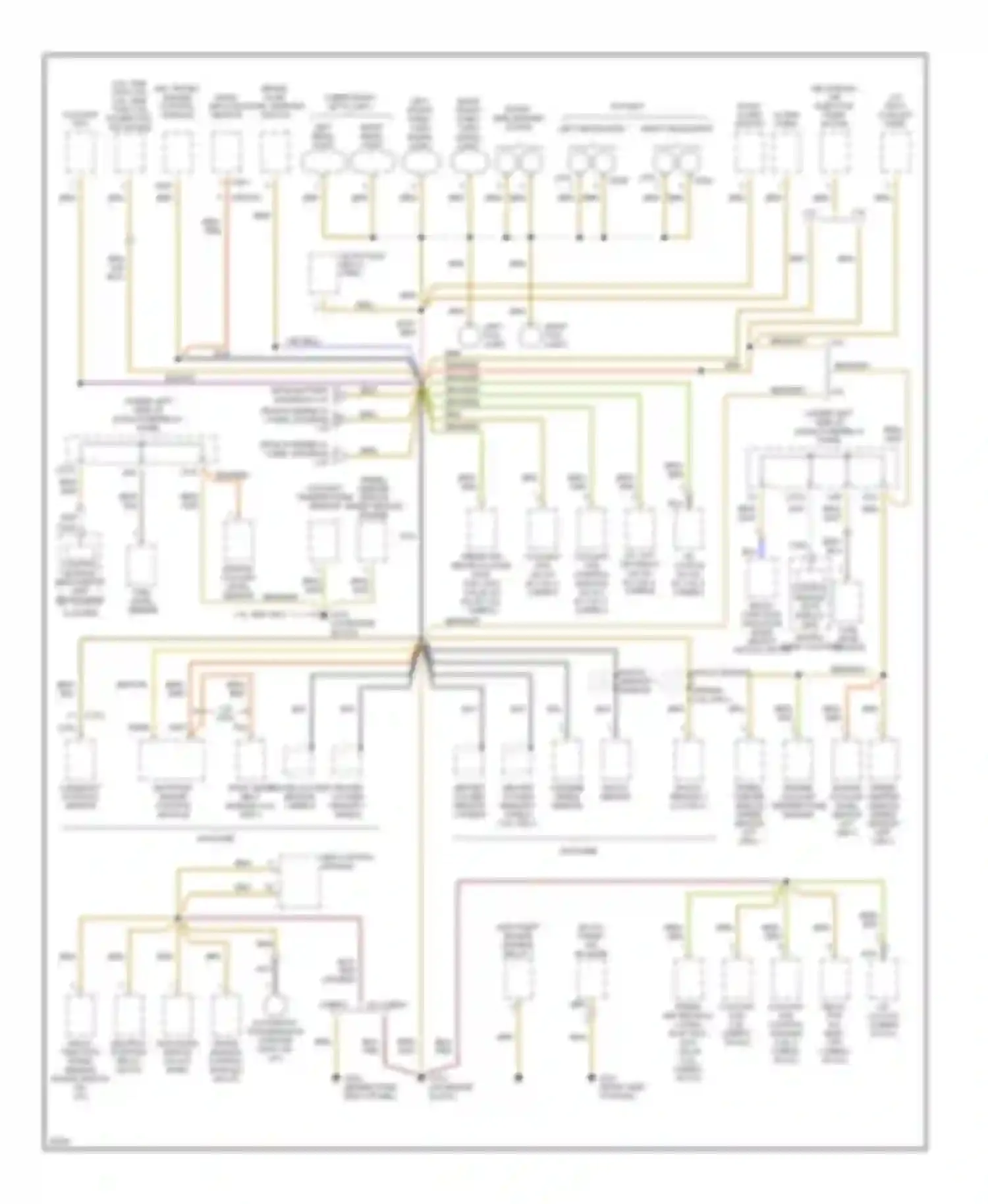 Golf Volkswagen Mk3 (1991-2000): Ground distribution circuit (4 of 4)