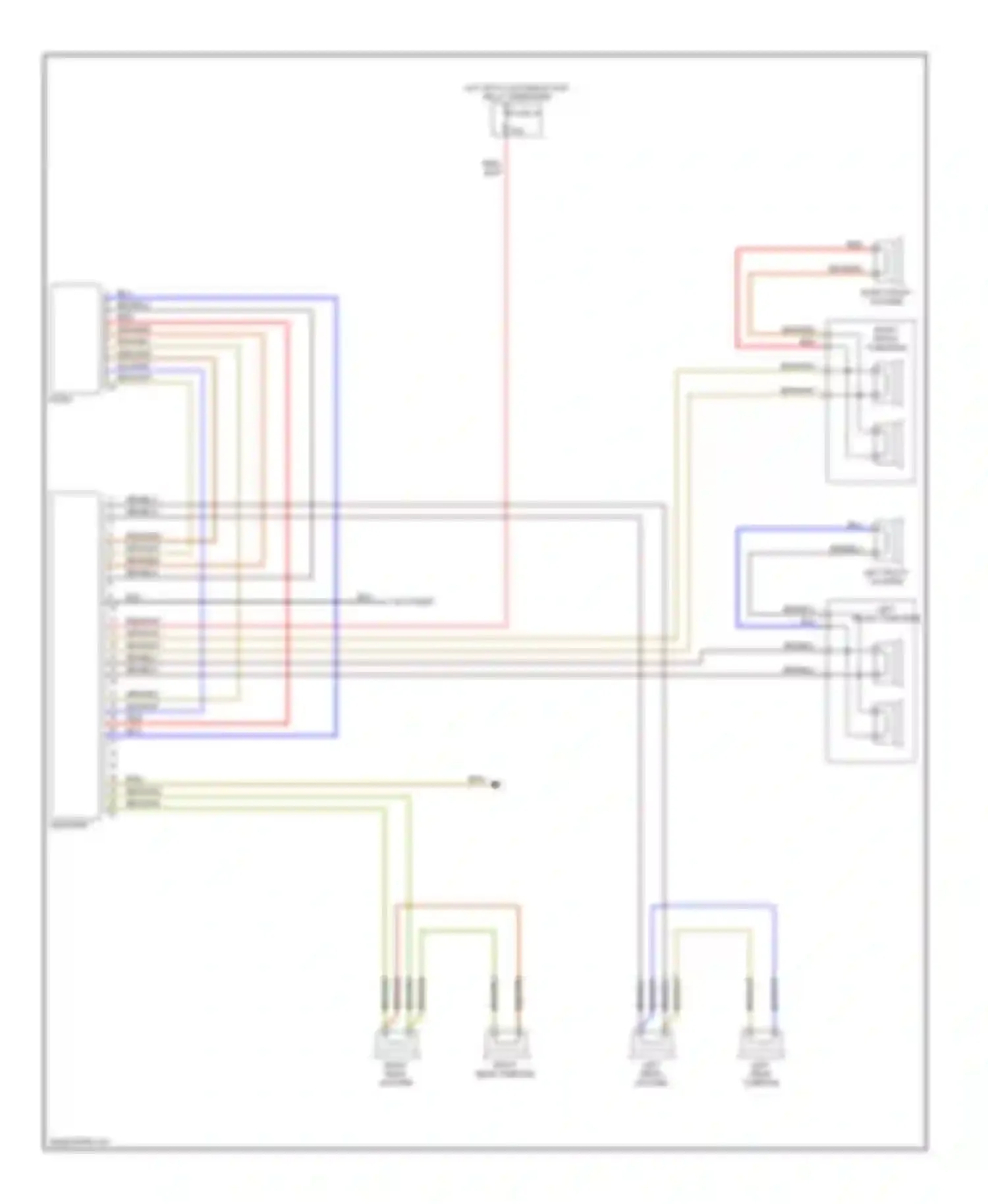 Golf Volkswagen Mk3 (1991-2000): Radio circuits, with bose speakers