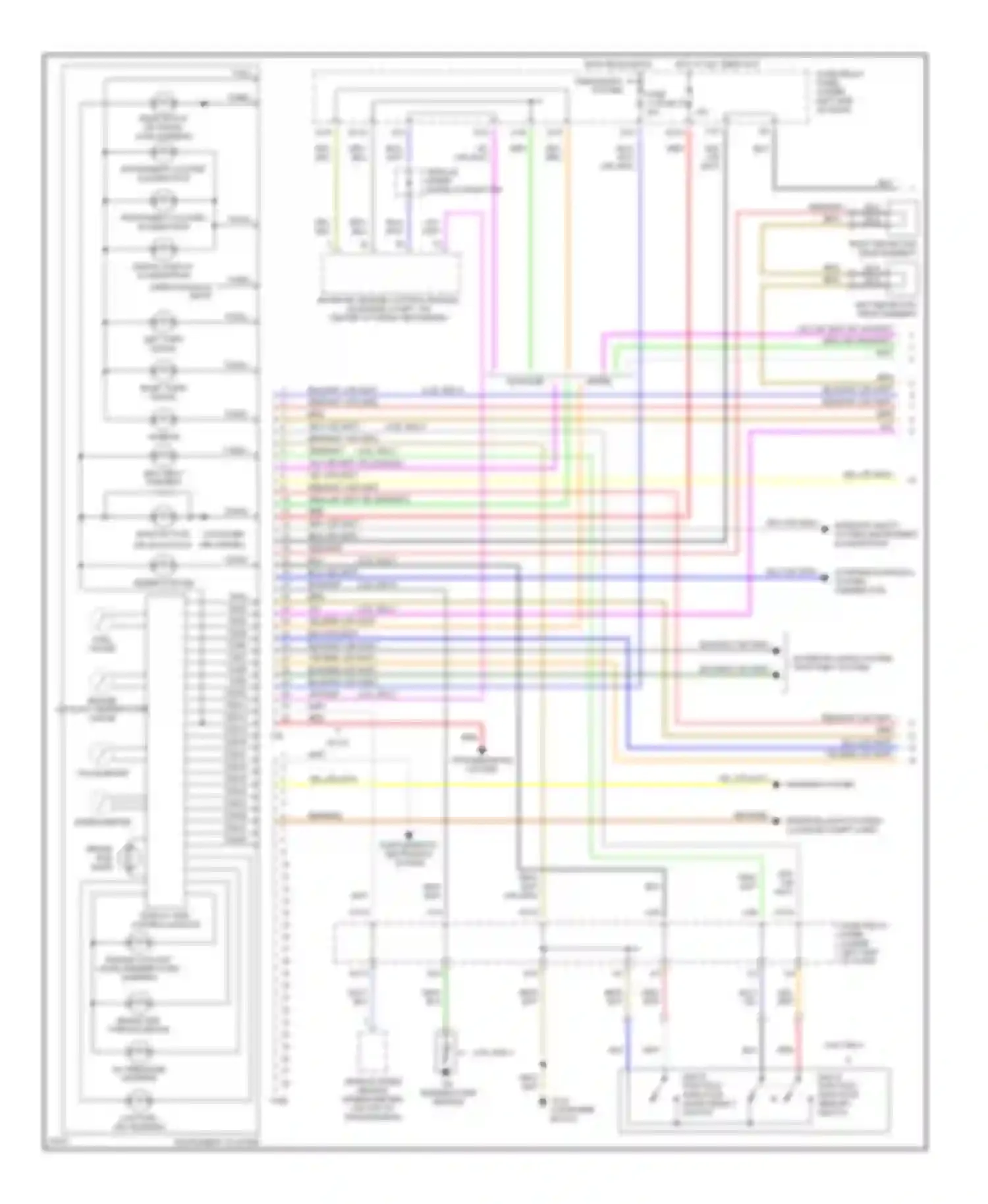 Wiring diagram digital display illumination for Volkswagen Golf Mk3 (1991-2000) (1 of 1)