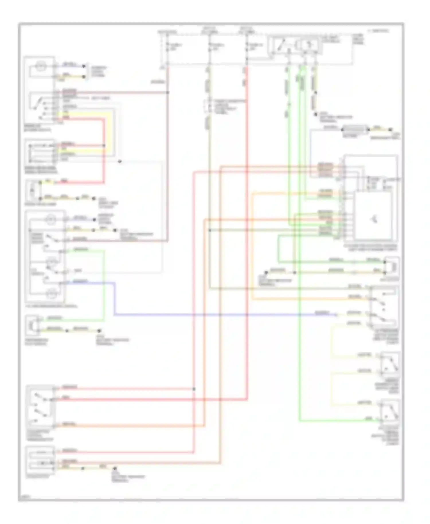 Wiring diagram fresh/ recirc switch for Volkswagen Golf Mk3 (1991-2000) (1 of 1)
