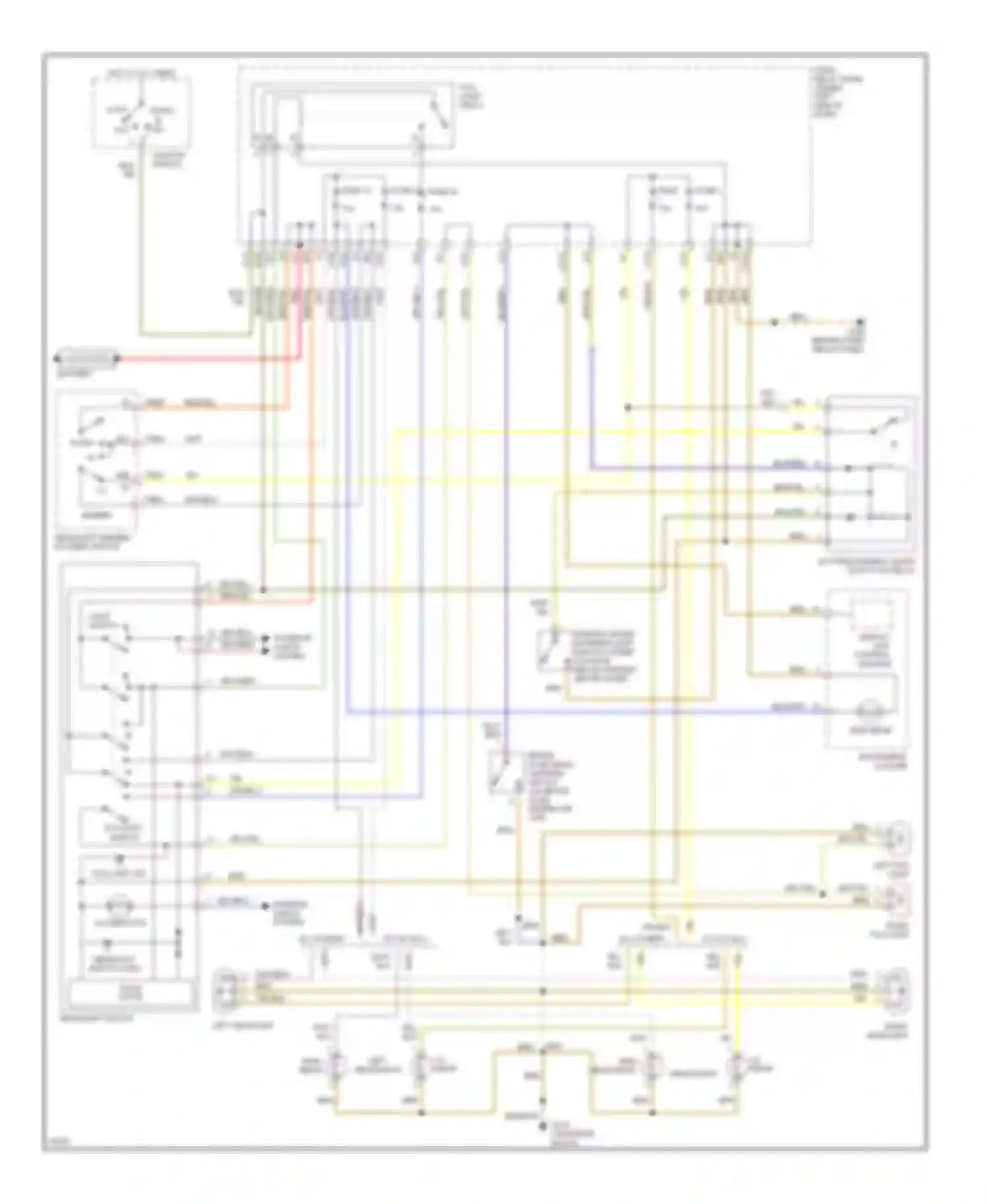 Wiring diagram fuse 1 fuse 2 for Volkswagen Golf Mk3 (1991-2000) (1 of 1)
