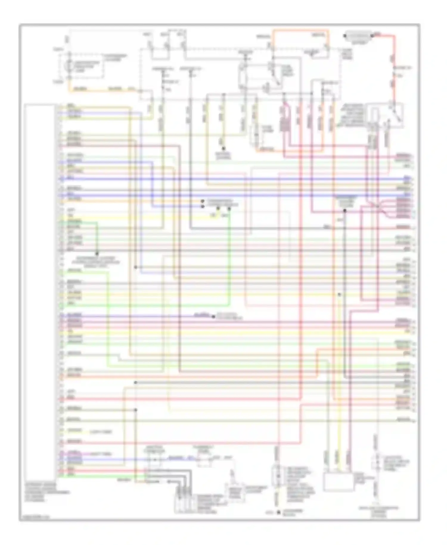 Wiring diagram malfunction indicator lamp for Volkswagen Golf Mk3 (1991-2000) (1 of 1)