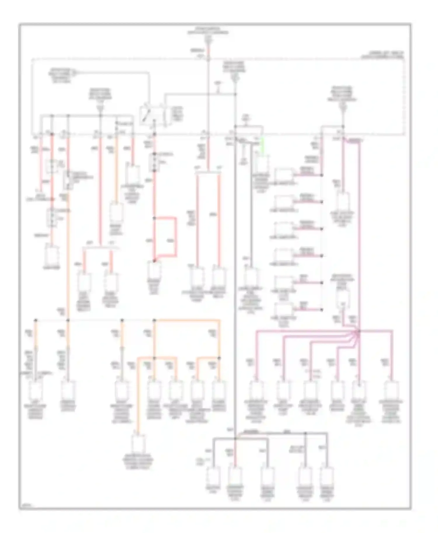 Wiring diagram window console switch left rear power window control module for Volkswagen Golf Mk3 (1991-2000) (1 of 1)