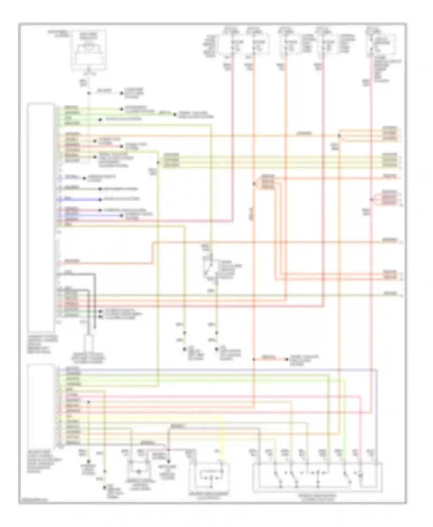 Golf Volkswagen Mk4 (1997-2006): Anti-theft circuit (1 of 2)