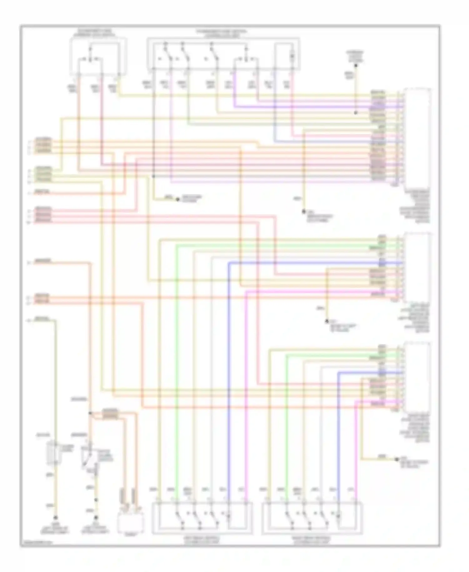 Golf Volkswagen Mk4 (1997-2006): Anti-theft circuit (2 of 2)