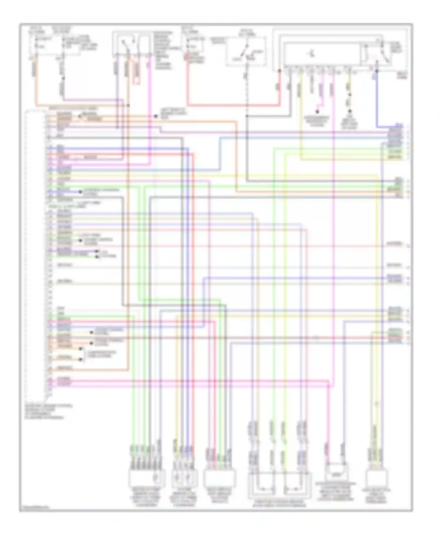 Golf Volkswagen Mk4 (1997-2006): Wiring diagram engine performance 2.0l, engine code bev (1 of 3)