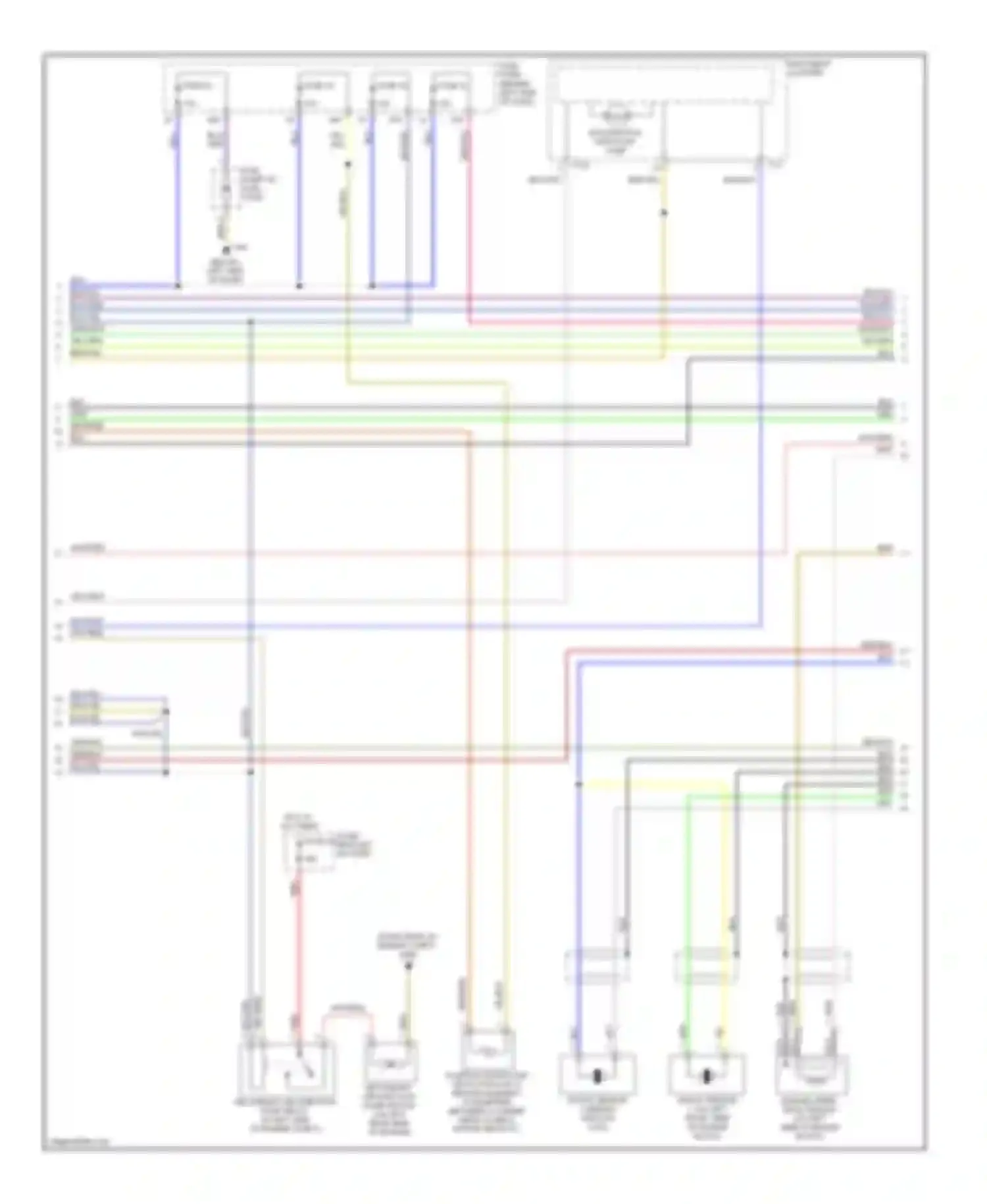 Golf Volkswagen Mk4 (1997-2006): Wiring diagram engine performance 2.0l, engine code bev (2 of 3)