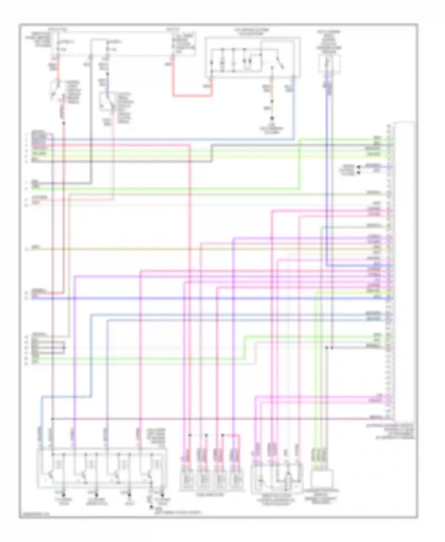 Golf Volkswagen Mk4 (1997-2006): Wiring diagram engine performance 2.0l, engine code bev (3 of 3)