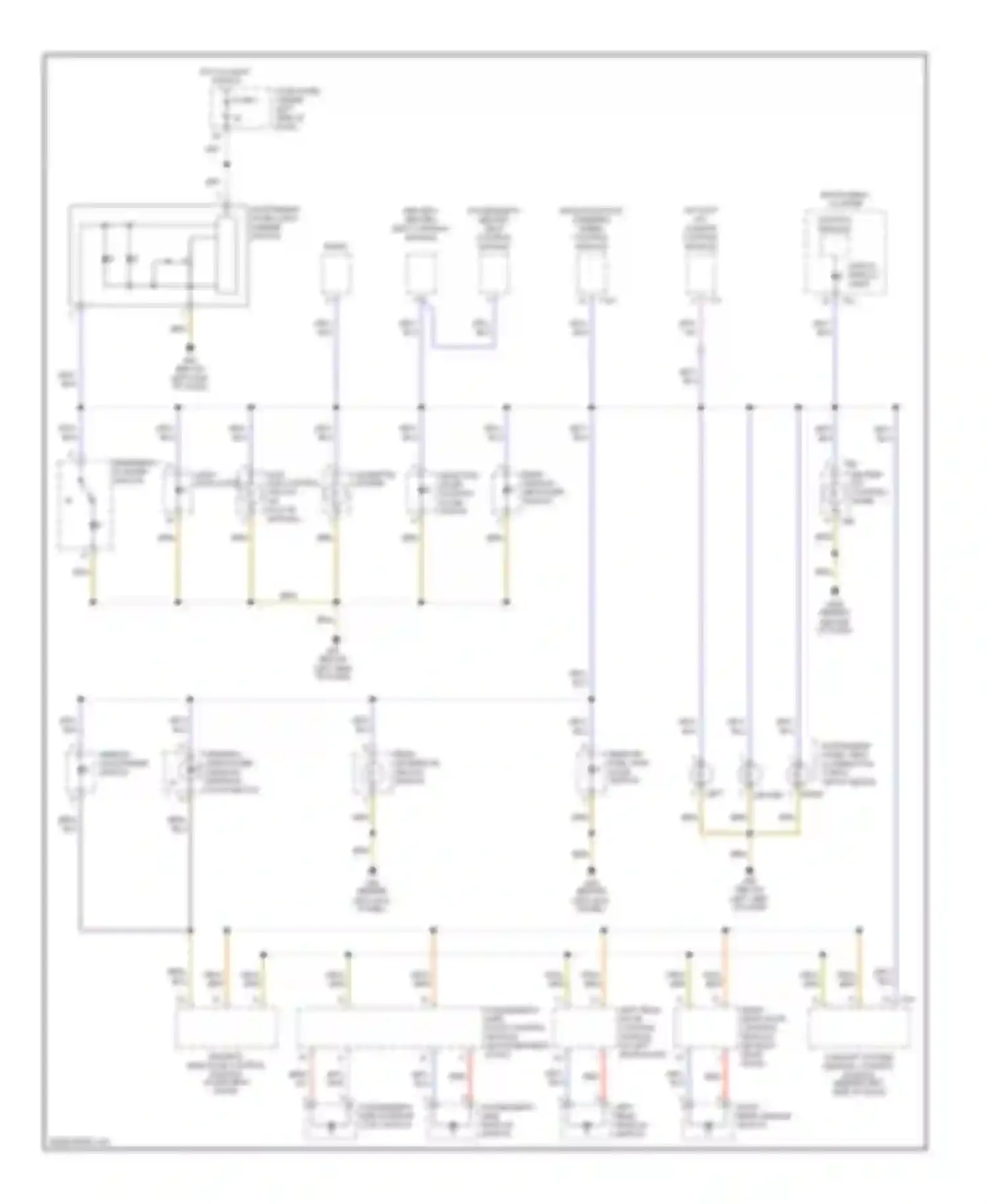 Golf Volkswagen Mk4 (1997-2006): Instrument illumination circuit