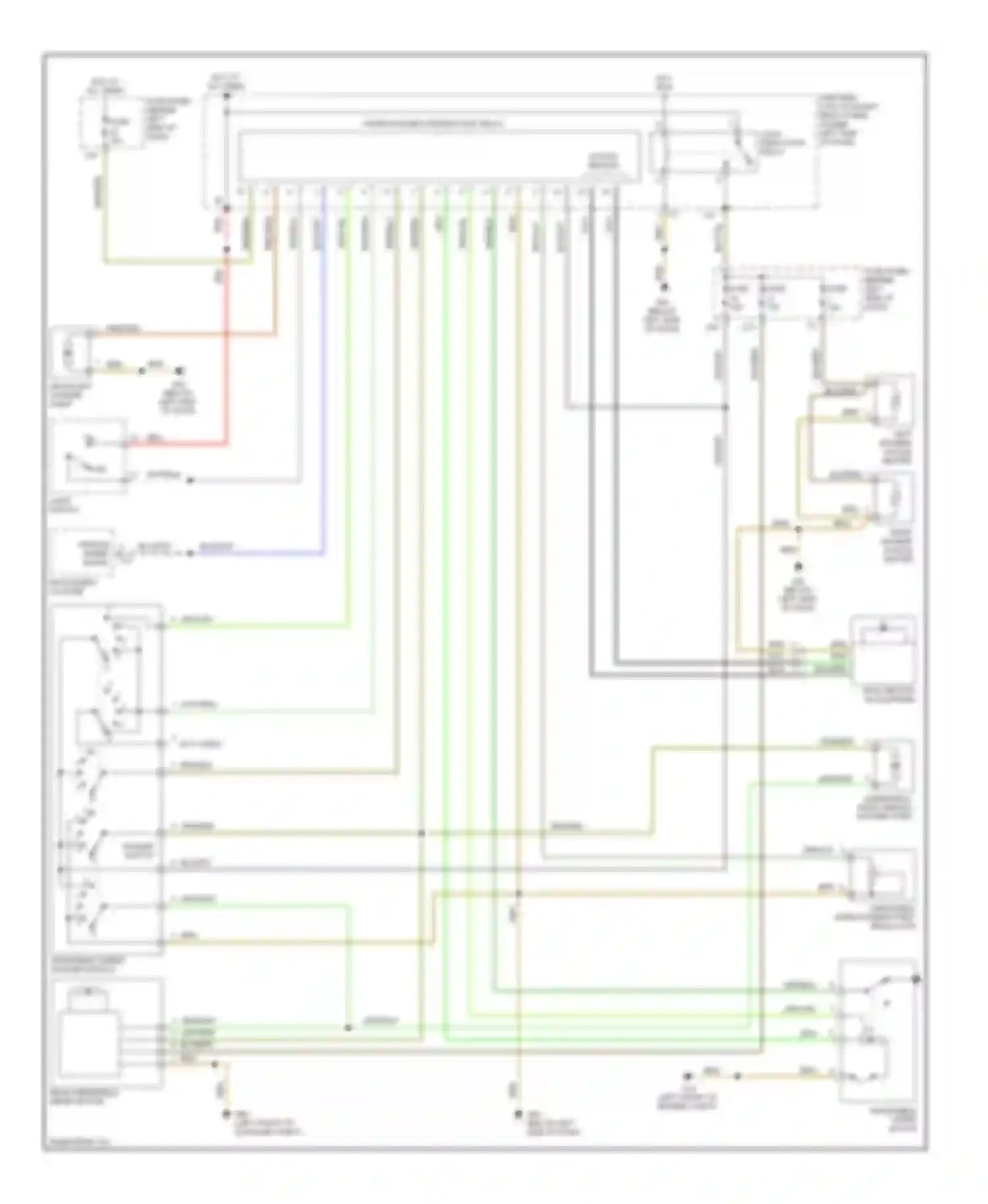 Golf Volkswagen Mk4 (1997-2006): Wiper/washer circuit