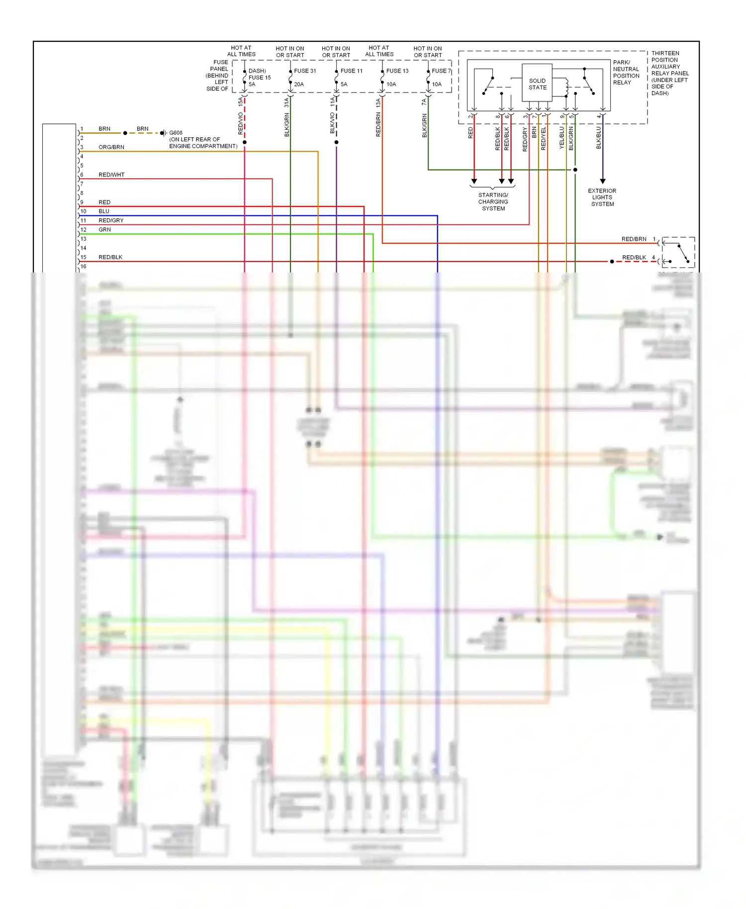 Volkswagen Golf Mk4 (1997-2006) computer data lines system wiring diagram  (13 of 17)