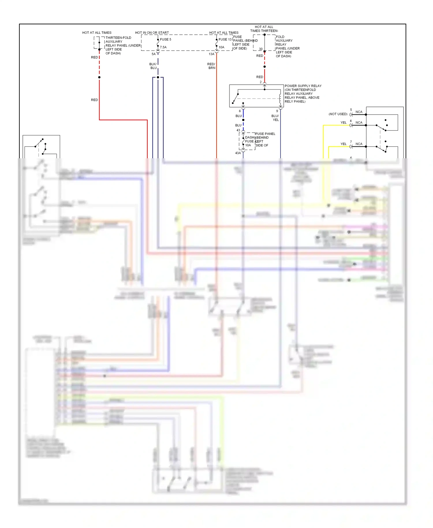 Volkswagen Golf Mk4 (1997-2006) computer data lines system wiring diagram  (1 of 17)