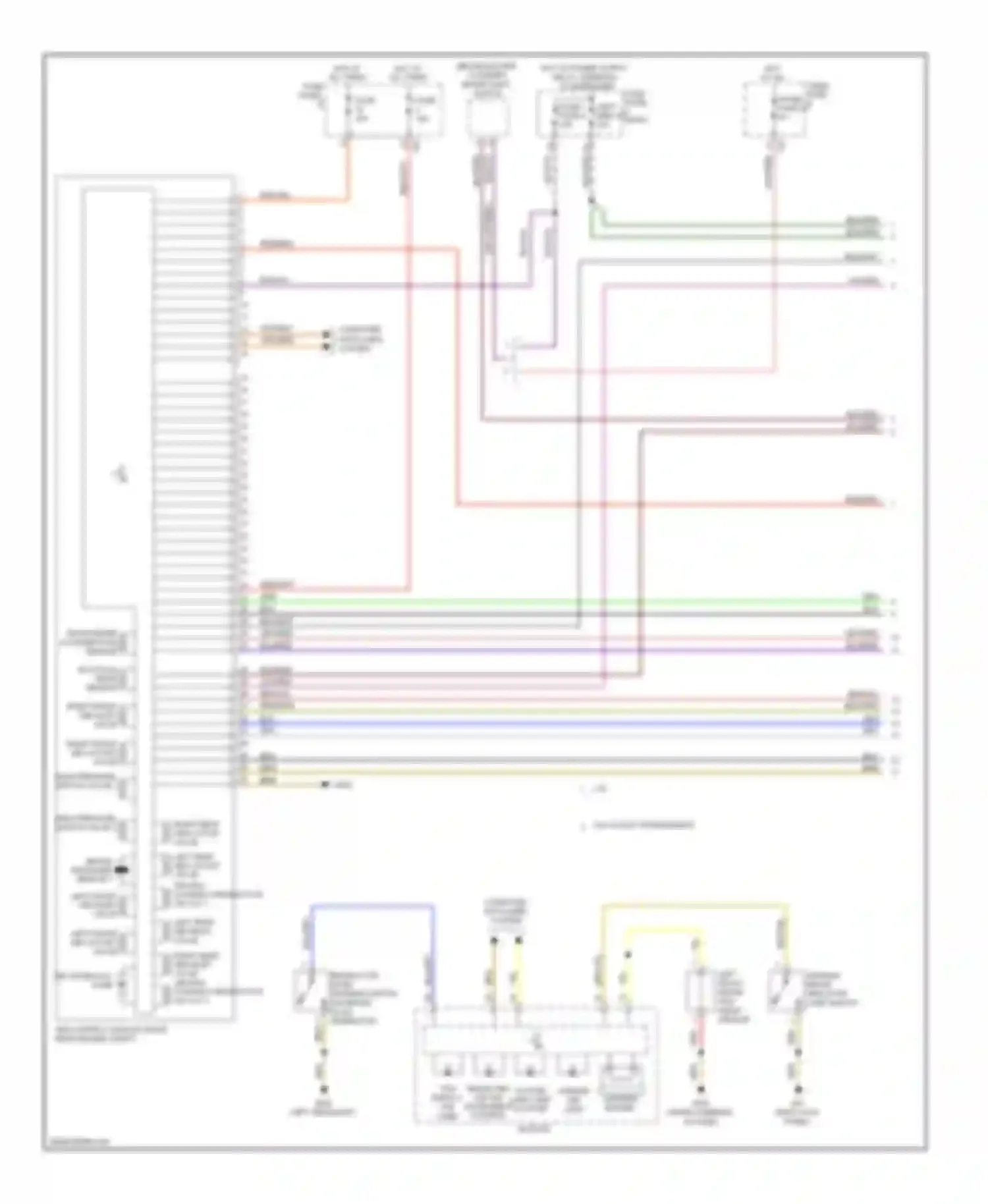 Golf Volkswagen Mk6 (2008-2012): Anti-lock brakes circuit, with esp (1 of 2)