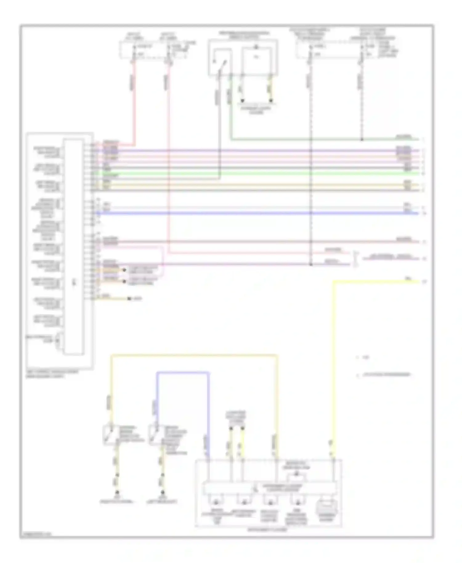 Golf Volkswagen Mk6 (2008-2012): Anti-lock brakes circuit, without esp (1 of 2)