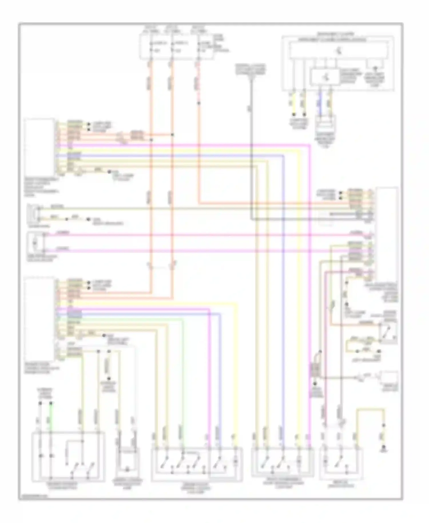 Golf Volkswagen Mk6 (2008-2012): Forced entry circuit, 2 door