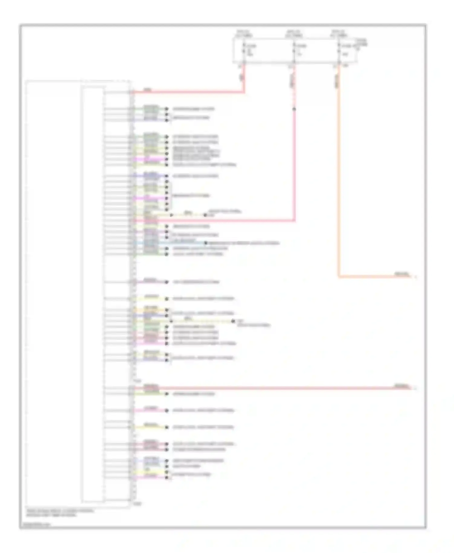 Golf Volkswagen Mk6 (2008-2012): Vehicle electrical system control module circuit, early production (1 of 2)