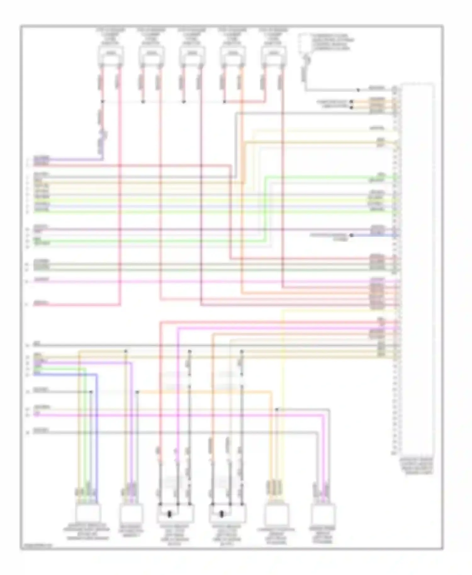 Golf Volkswagen Mk6 (2008-2012): Wiring diagram engine performance 2.5l, early production (5 of 5)