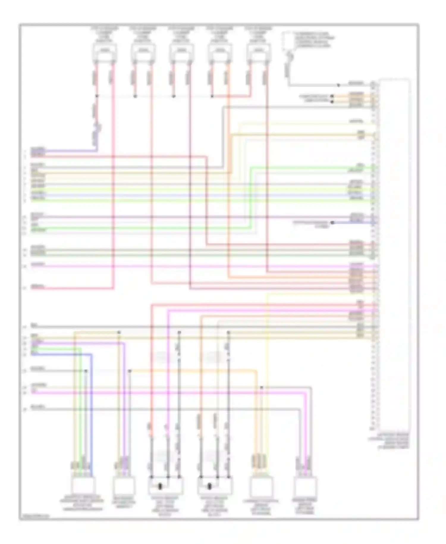 Golf Volkswagen Mk6 (2008-2012): Wiring diagram engine performance 2.5l, late production (5 of 5)