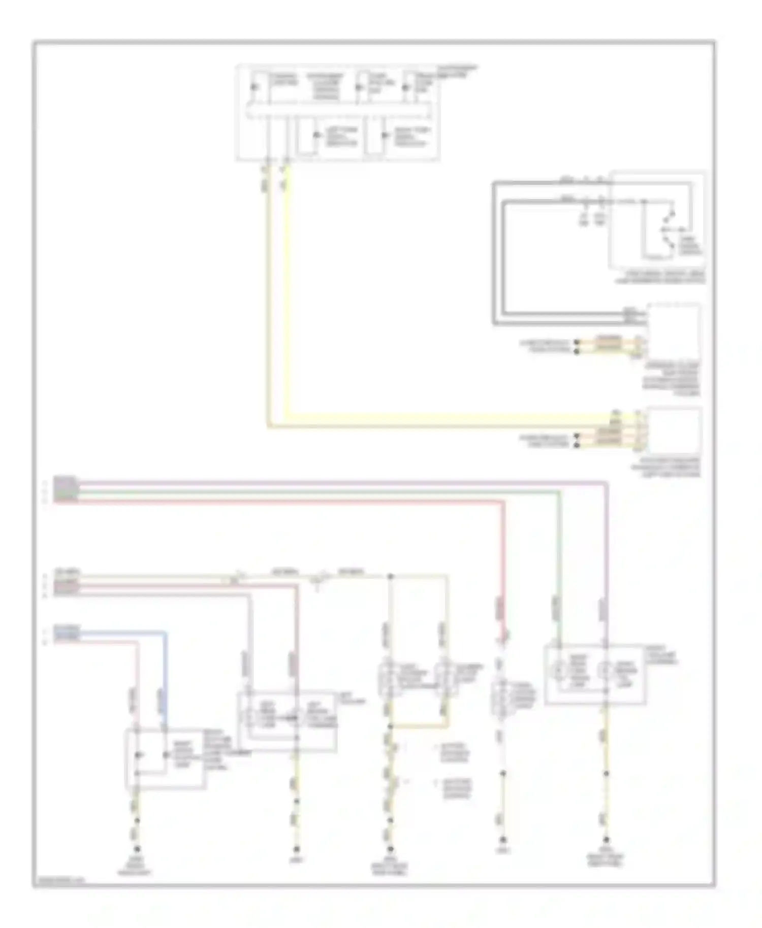 Golf Volkswagen Mk6 (2008-2012): Exterior lamps circuit, early production (3 of 3)