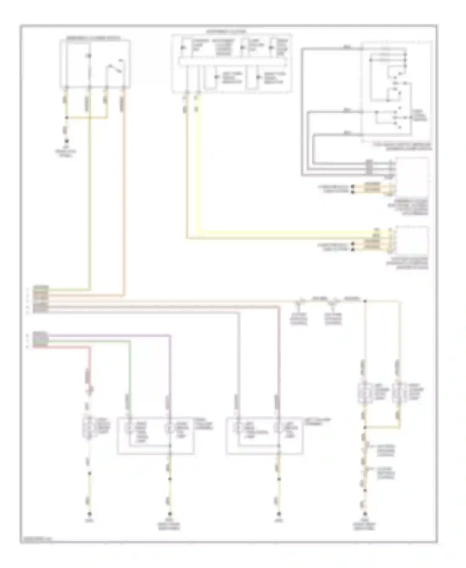 Golf Volkswagen Mk6 (2008-2012): Exterior lamps circuit, late production (3 of 3)