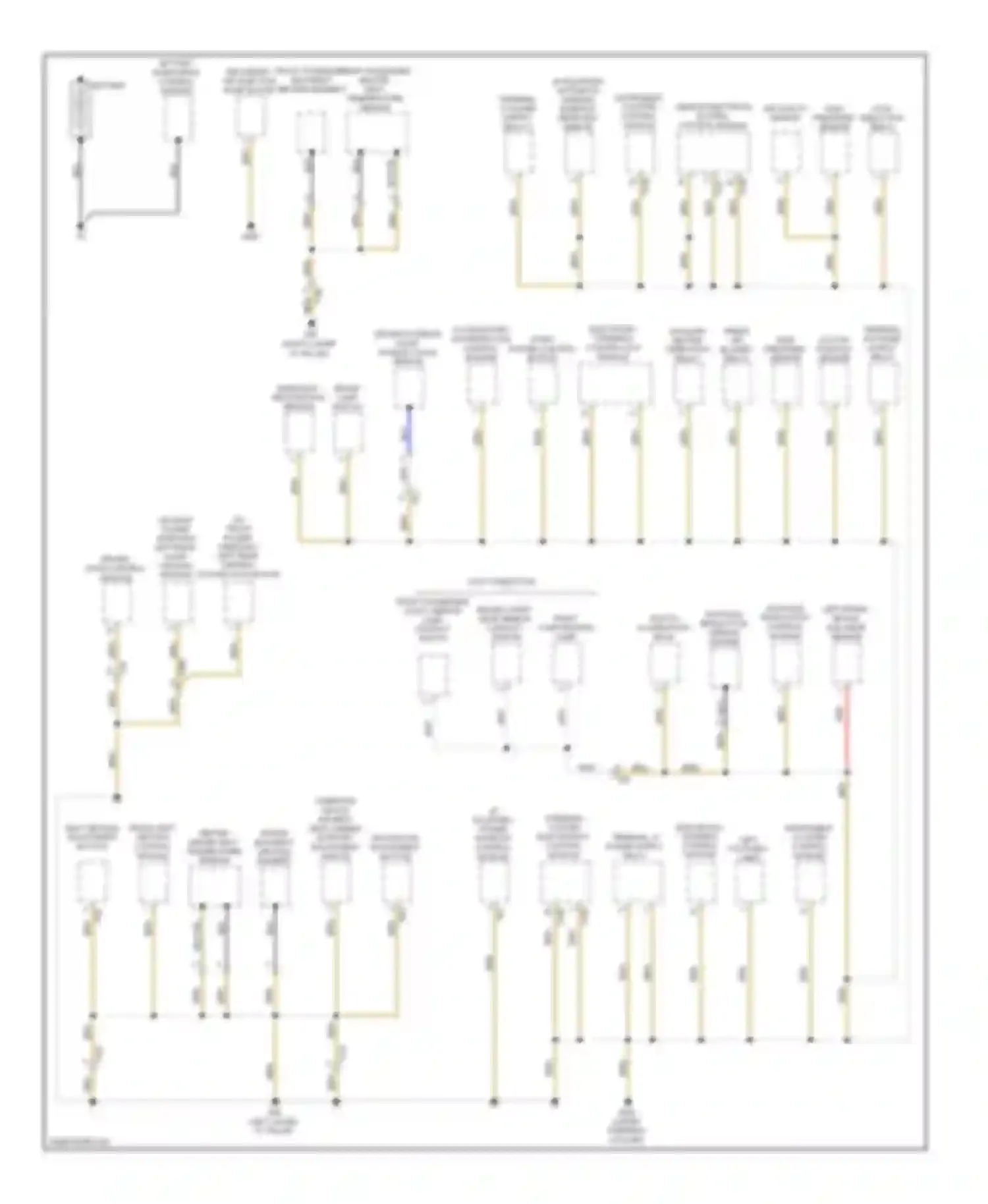 Golf Volkswagen Mk6 (2008-2012): Ground distribution circuit, early production (1 of 4)