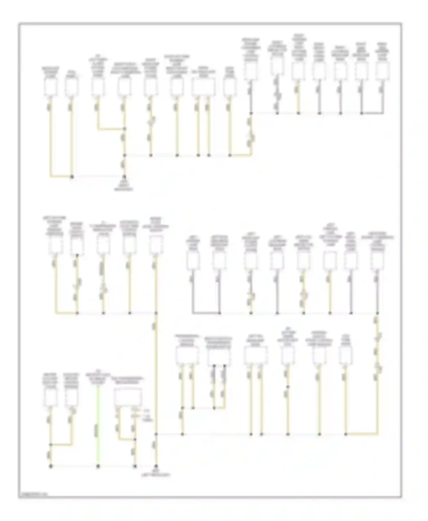 Golf Volkswagen Mk6 (2008-2012): Ground distribution circuit, early production (3 of 4)