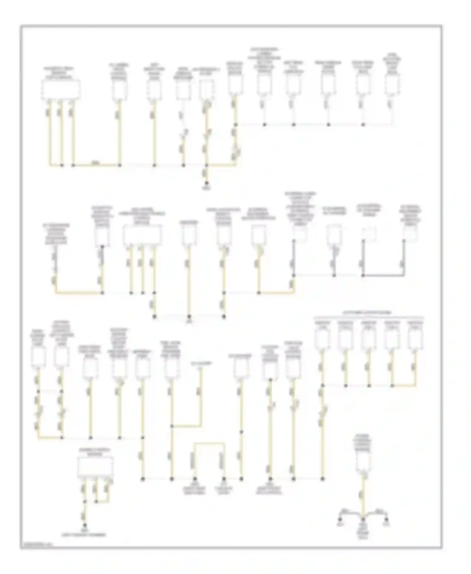 Golf Volkswagen Mk6 (2008-2012): Ground distribution circuit, early production (4 of 4)