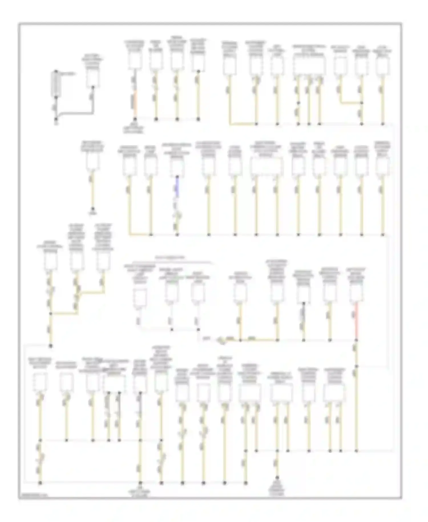 Golf Volkswagen Mk6 (2008-2012): Ground distribution circuit, late production (1 of 4)