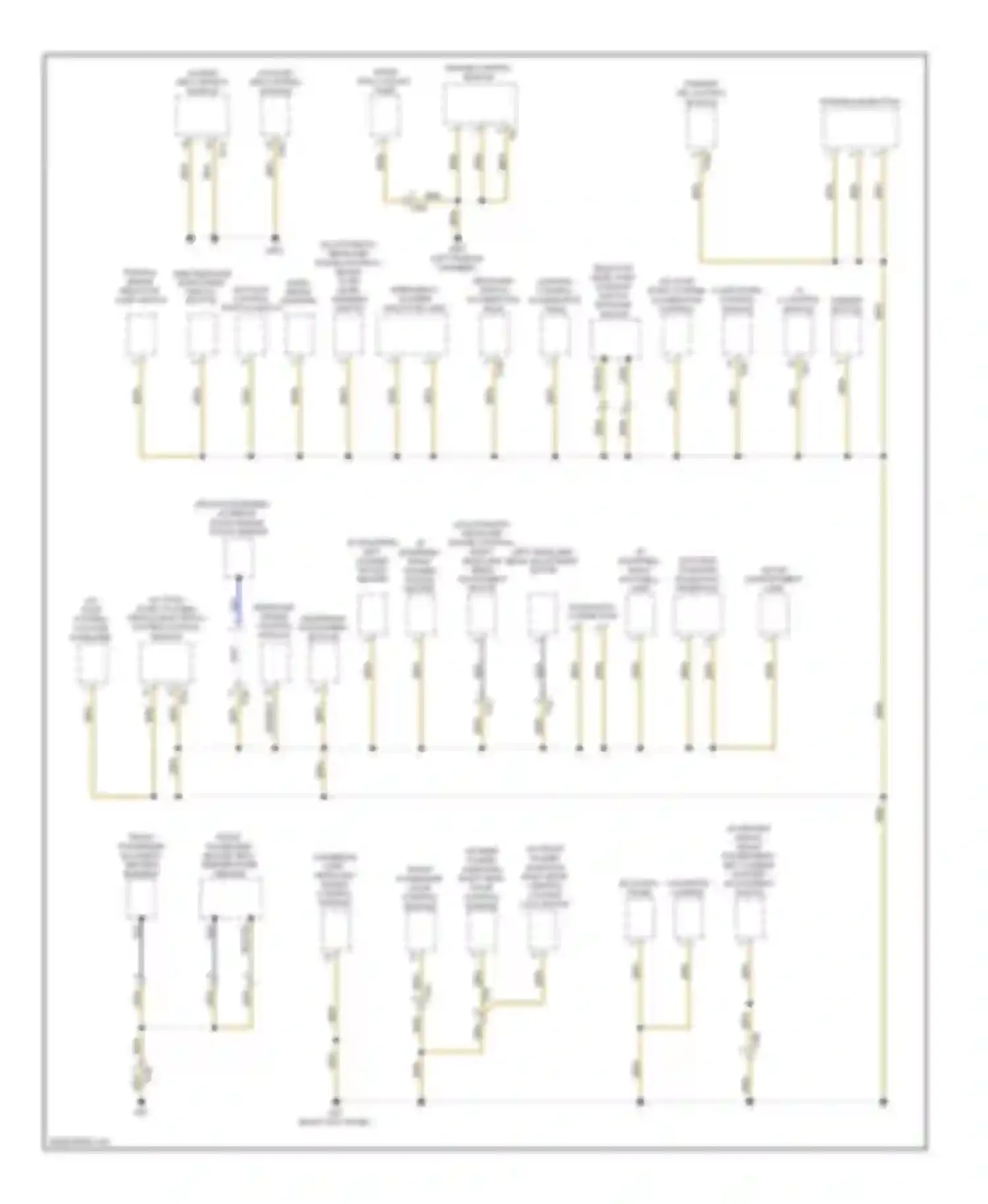 Golf Volkswagen Mk6 (2008-2012): Ground distribution circuit, late production (2 of 4)