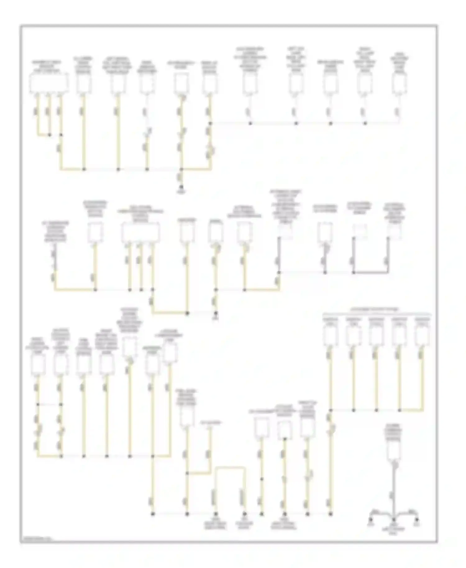 Golf Volkswagen Mk6 (2008-2012): Ground distribution circuit, late production (4 of 4)