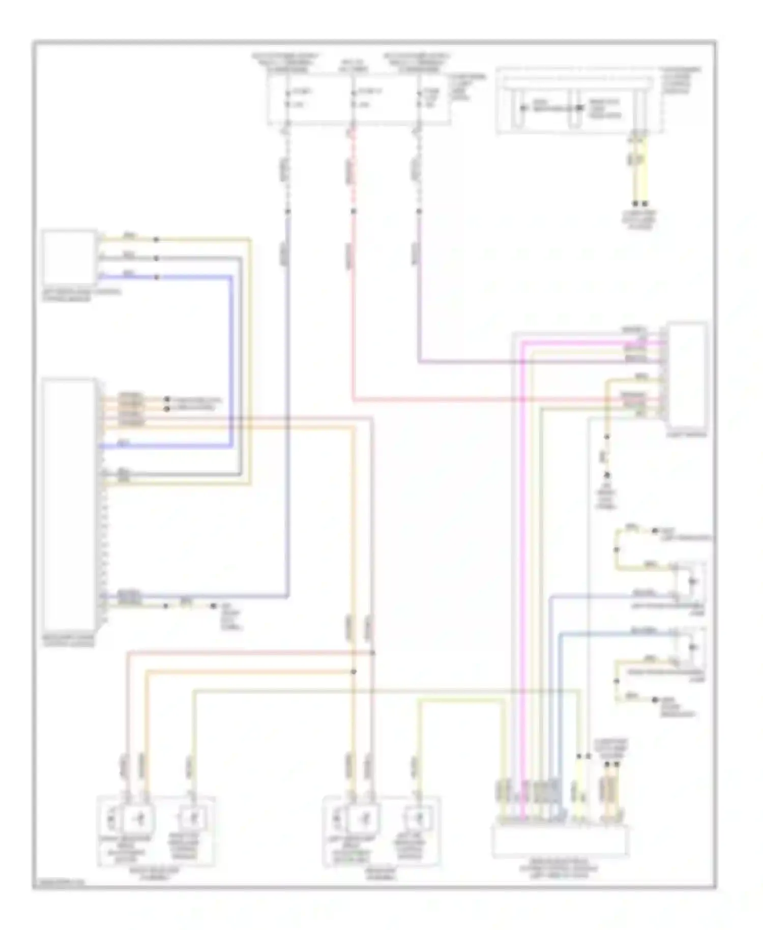 Golf Volkswagen Mk6 (2008-2012): Headlights circuit, early production with hid headlamps