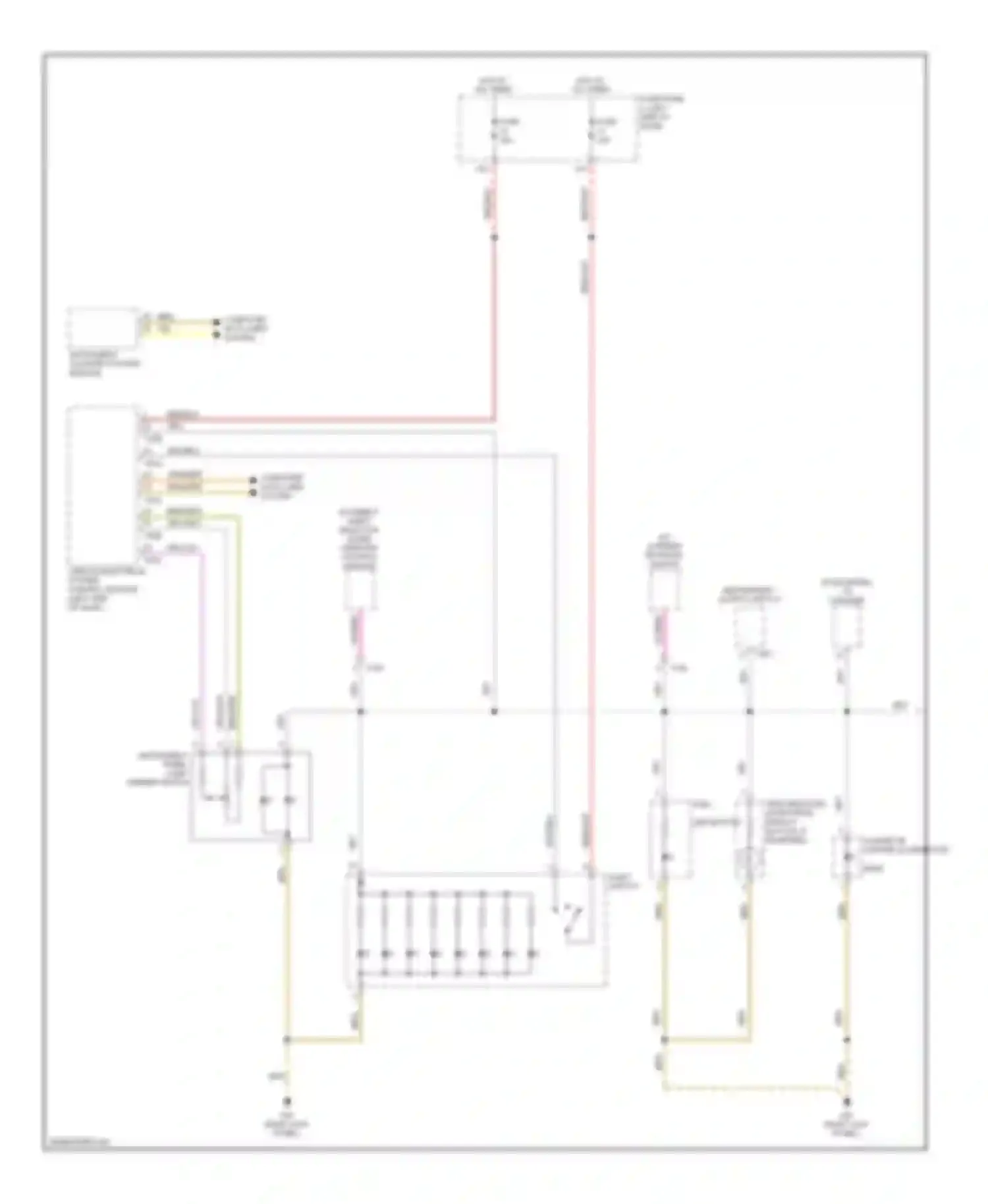 Golf Volkswagen Mk6 (2008-2012): Instrument illumination circuit (1 of 2)